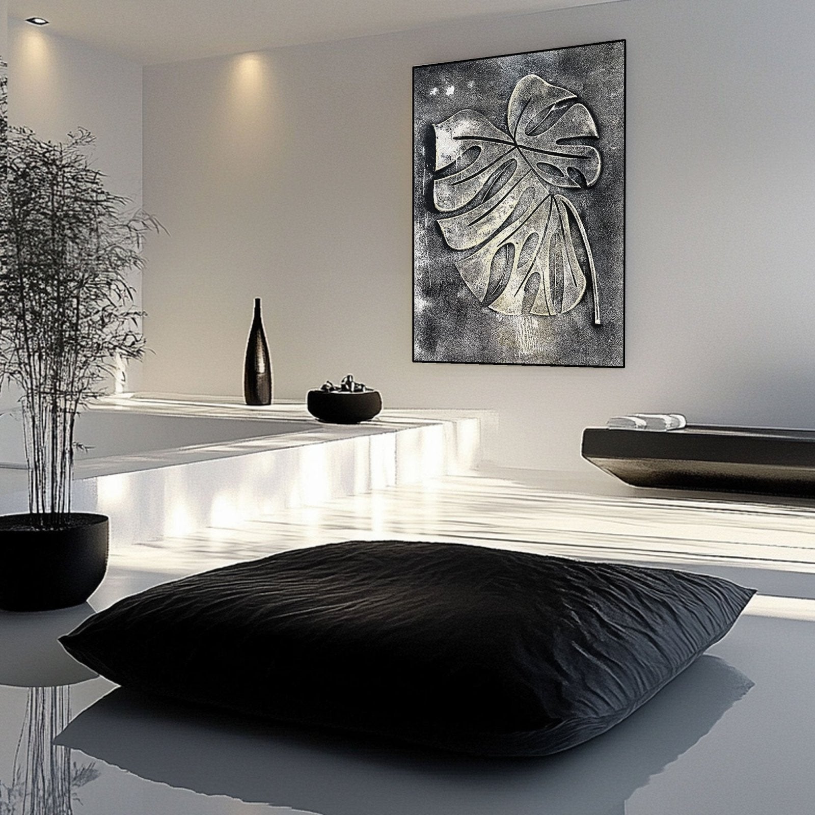 Plaster Painting "Élodie Cendre“