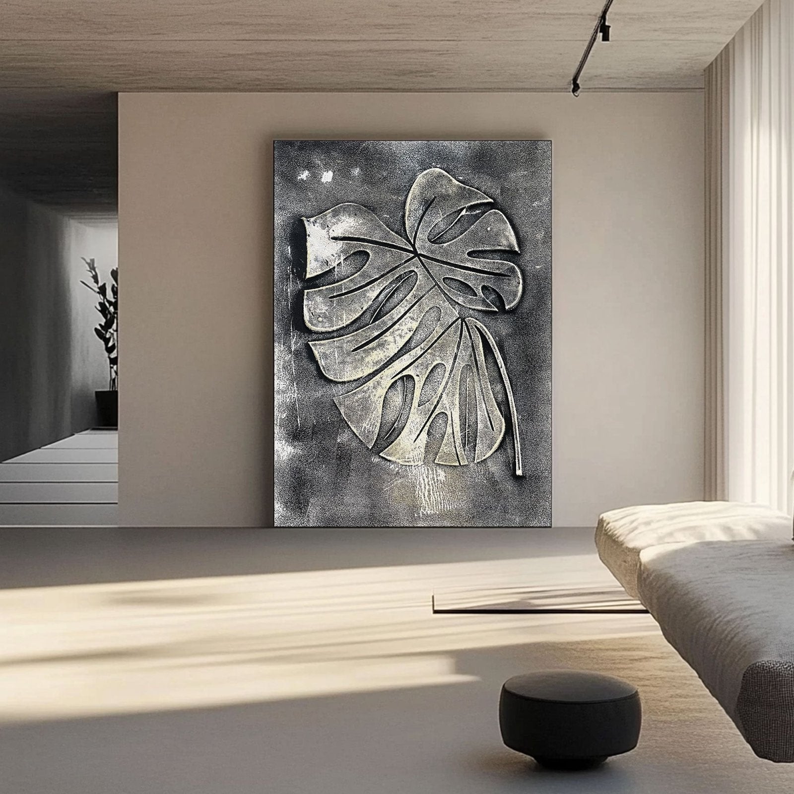 Plaster Painting "Élodie Cendre“