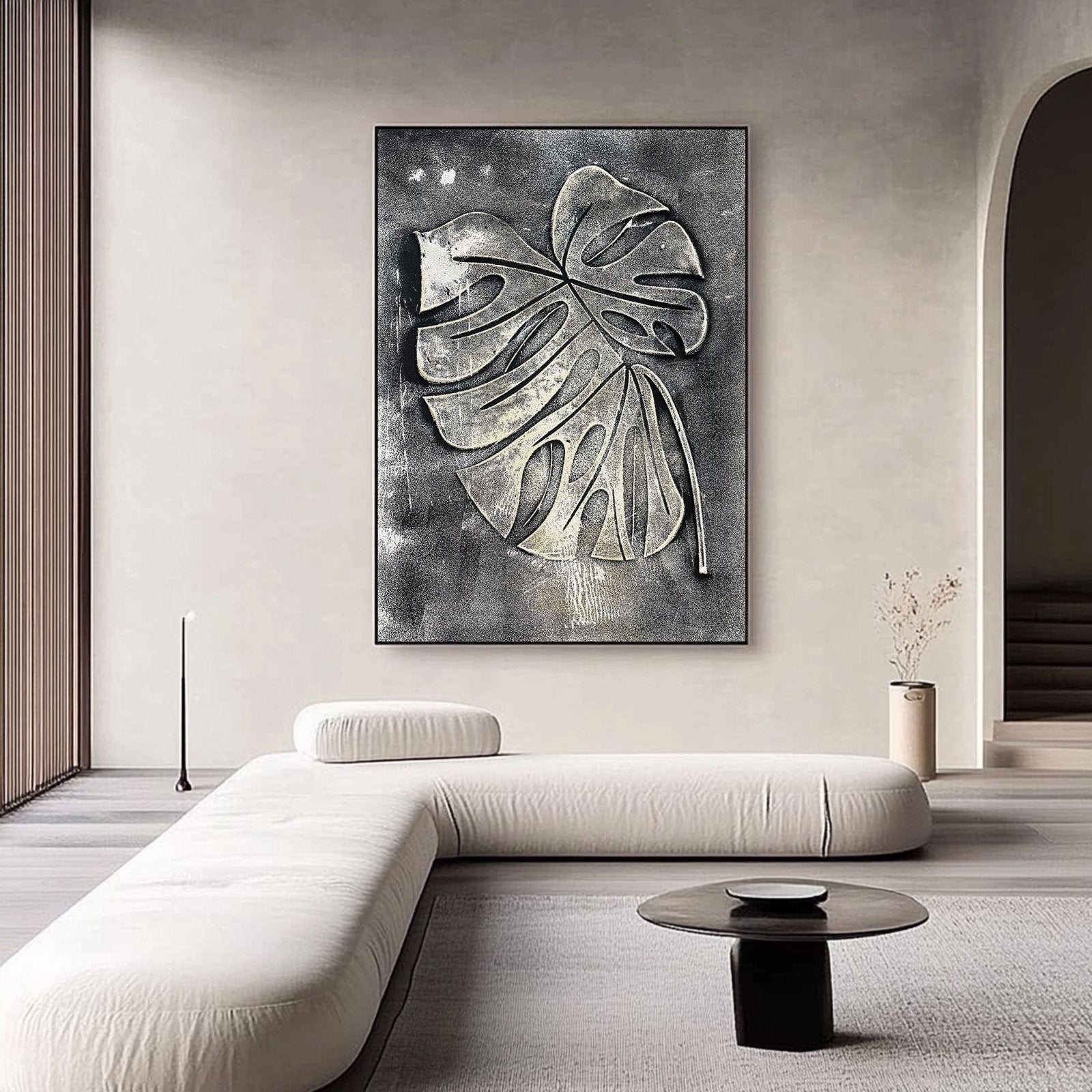 Plaster Painting "Élodie Cendre“