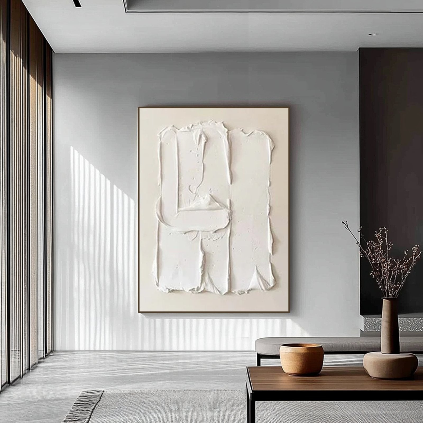 Plaster Painting "Éloïse Blancheur“