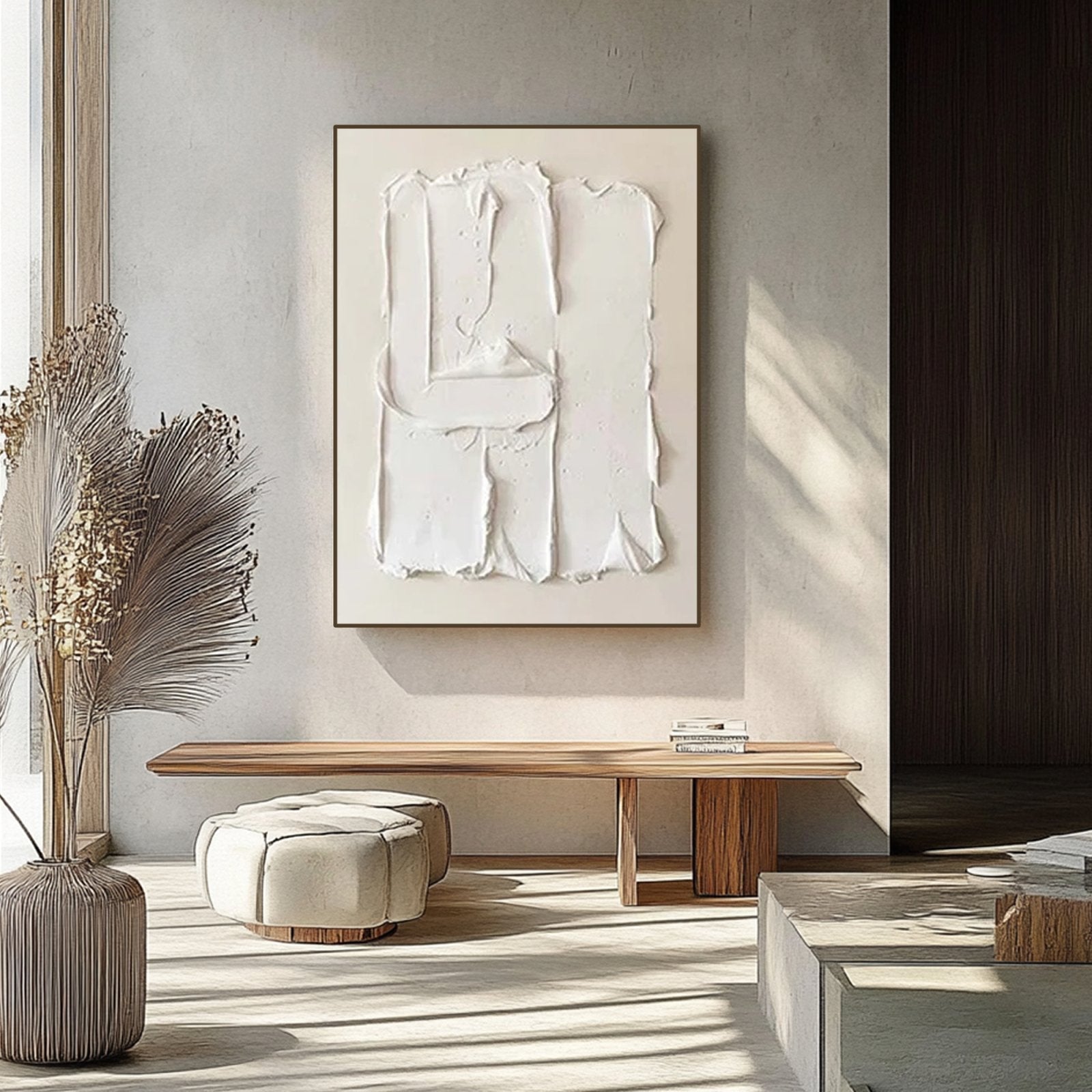 Plaster Painting "Éloïse Blancheur“