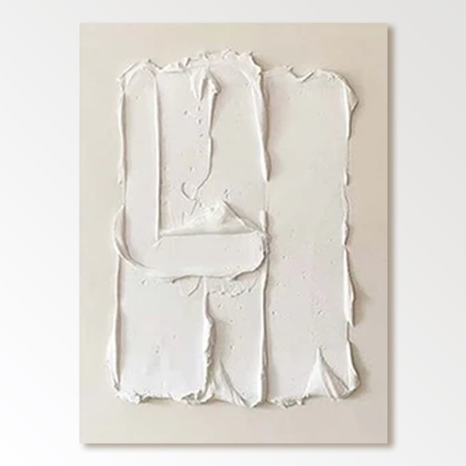 Plaster Painting "Éloïse Blancheur“