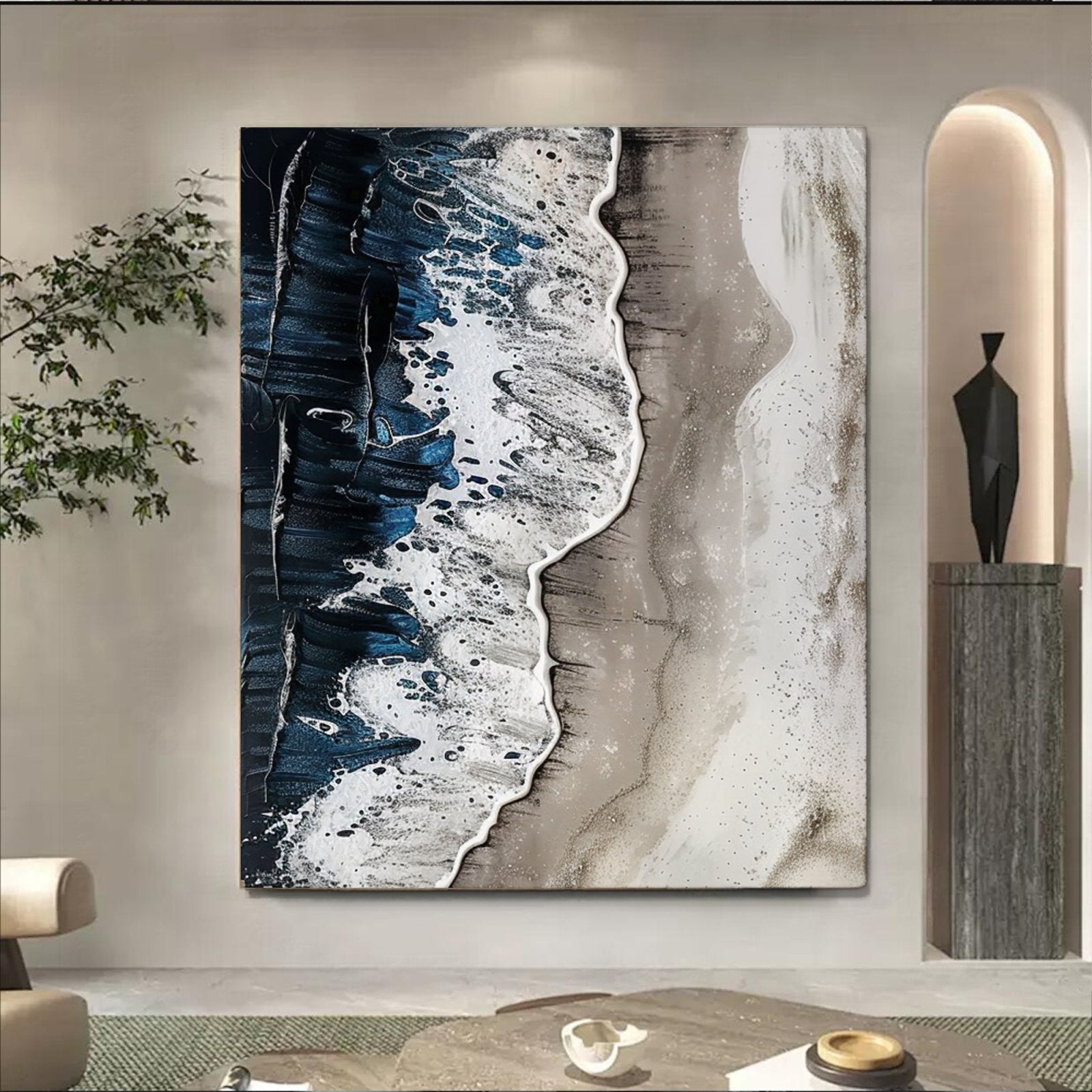 Plaster Painting "Eternal Waves"