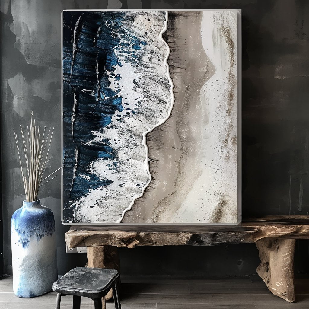 Plaster Painting "Eternal Waves"