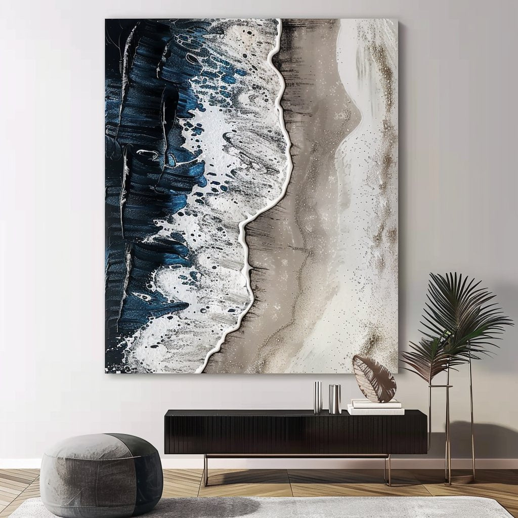 Plaster Painting "Eternal Waves"