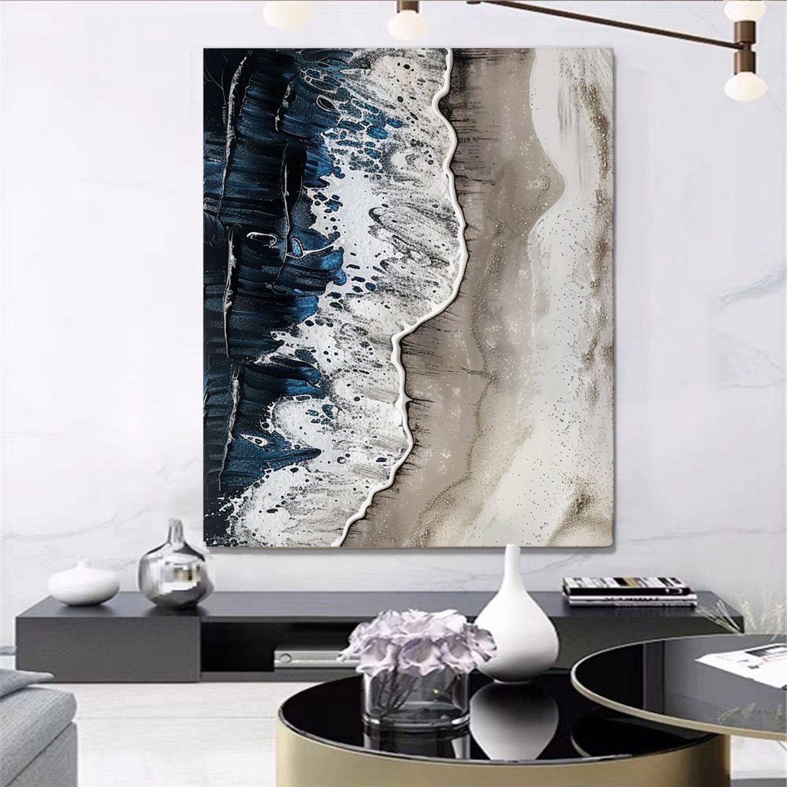 Plaster Painting "Eternal Waves"
