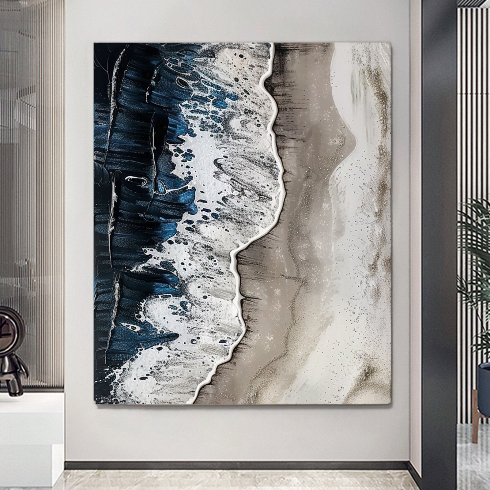 Plaster Painting "Eternal Waves"