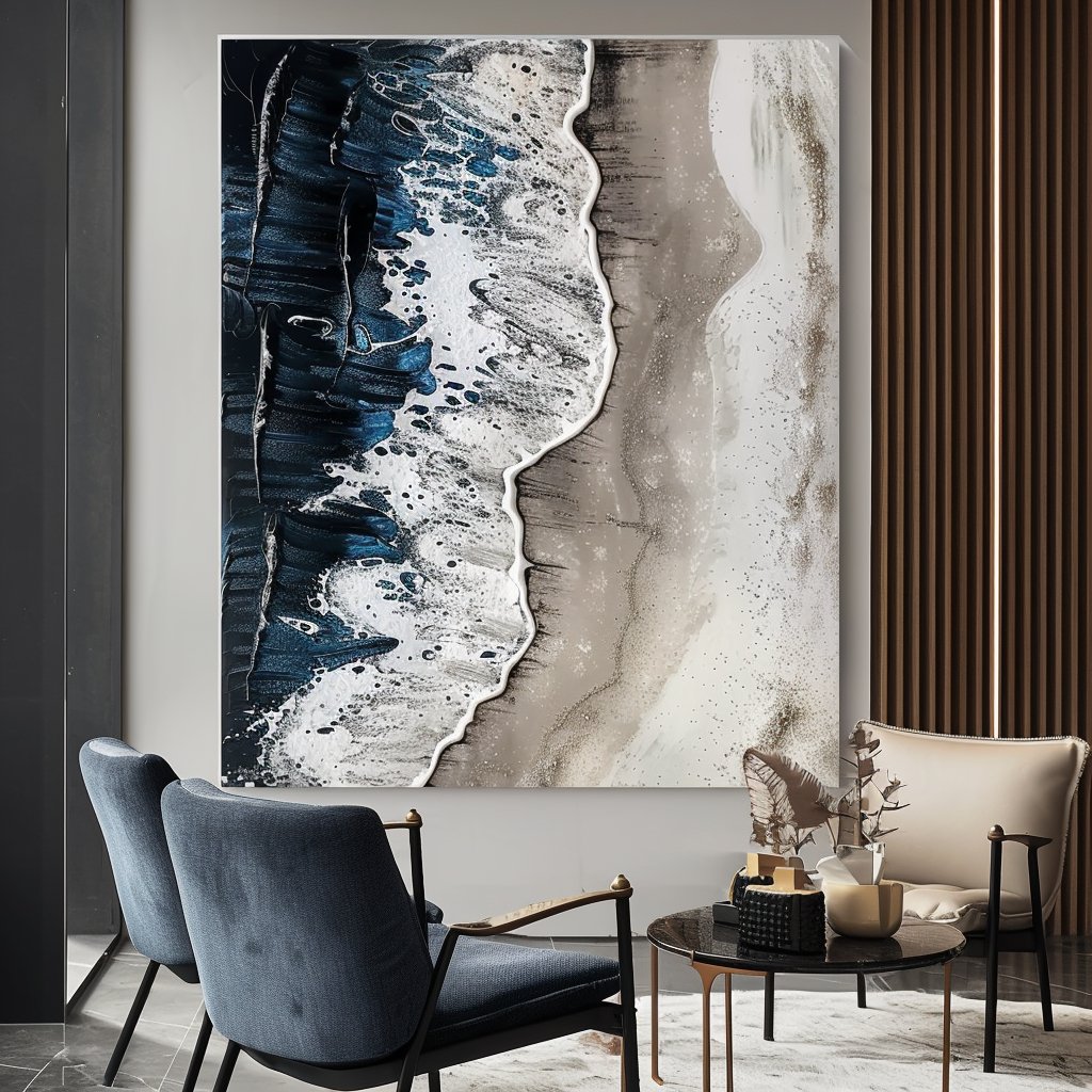 Plaster Painting "Eternal Waves"