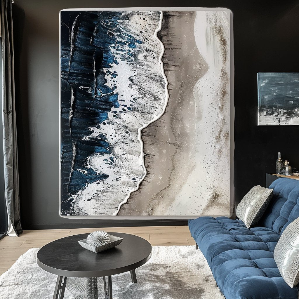 Plaster Painting "Eternal Waves"