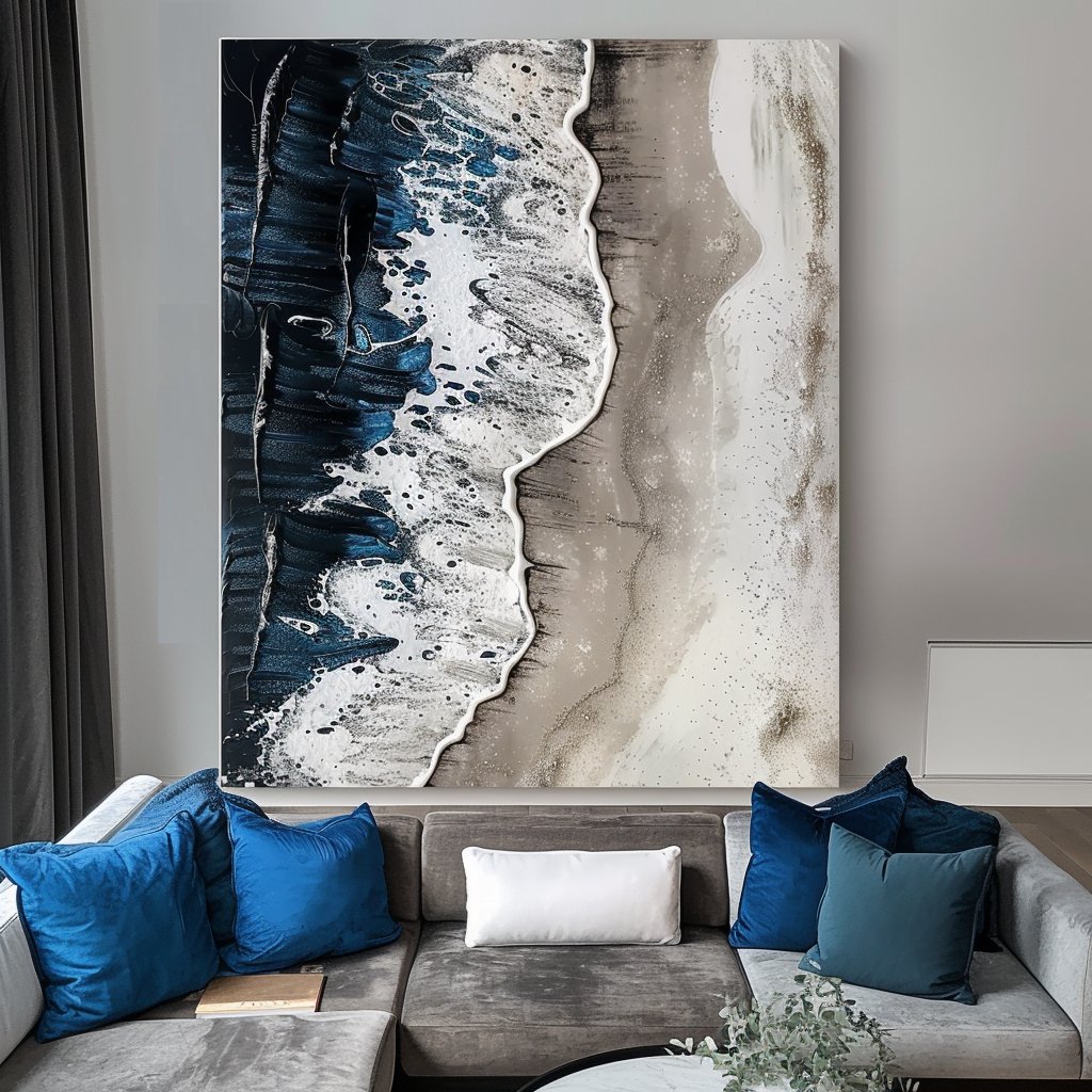 Plaster Painting "Eternal Waves"