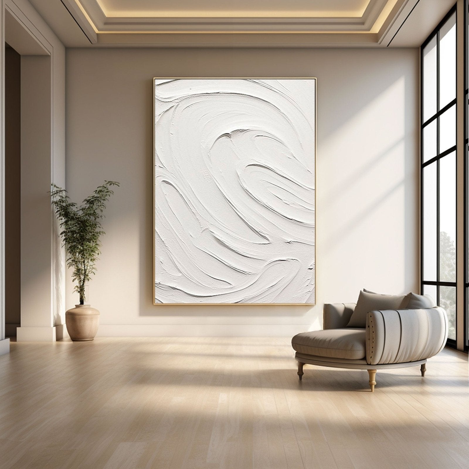 Plaster Painting "Eternal Whirl"