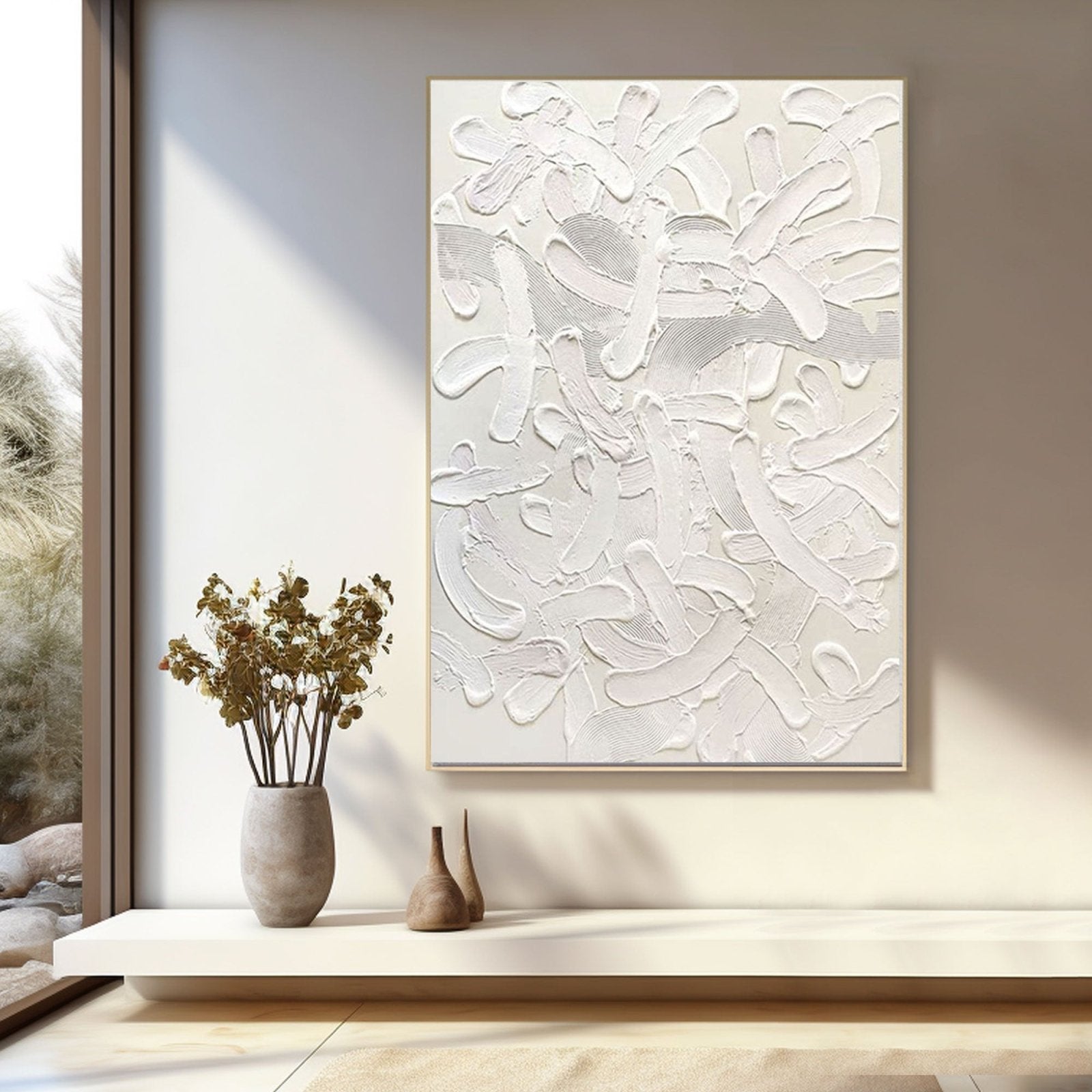 Plaster Painting "Ethereal Dance"