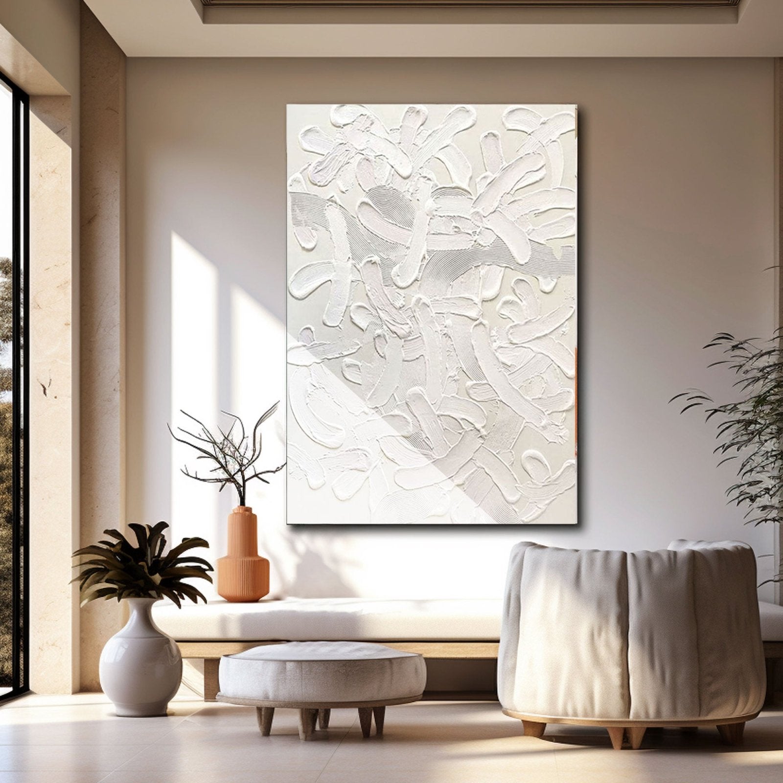 Plaster Painting "Ethereal Dance"