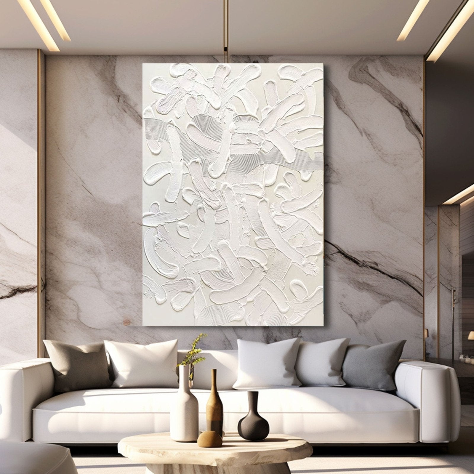 Plaster Painting "Ethereal Dance"