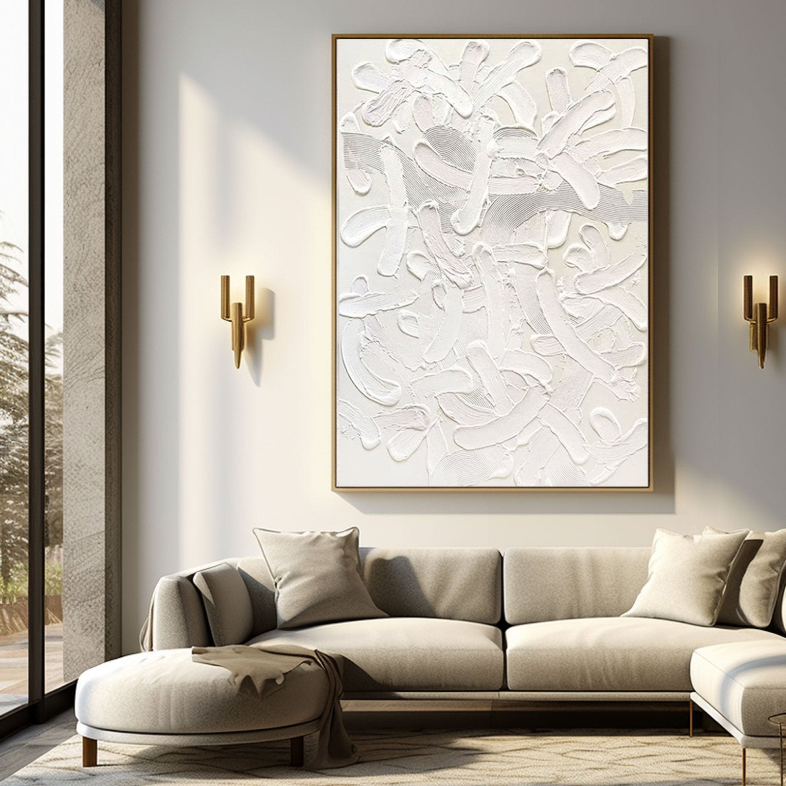 Plaster Painting "Ethereal Dance"