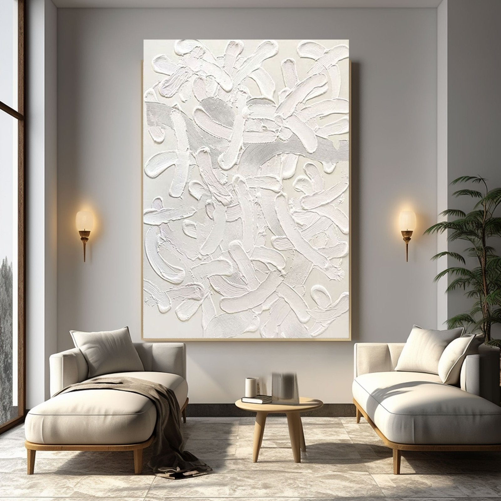 Plaster Painting "Ethereal Dance"
