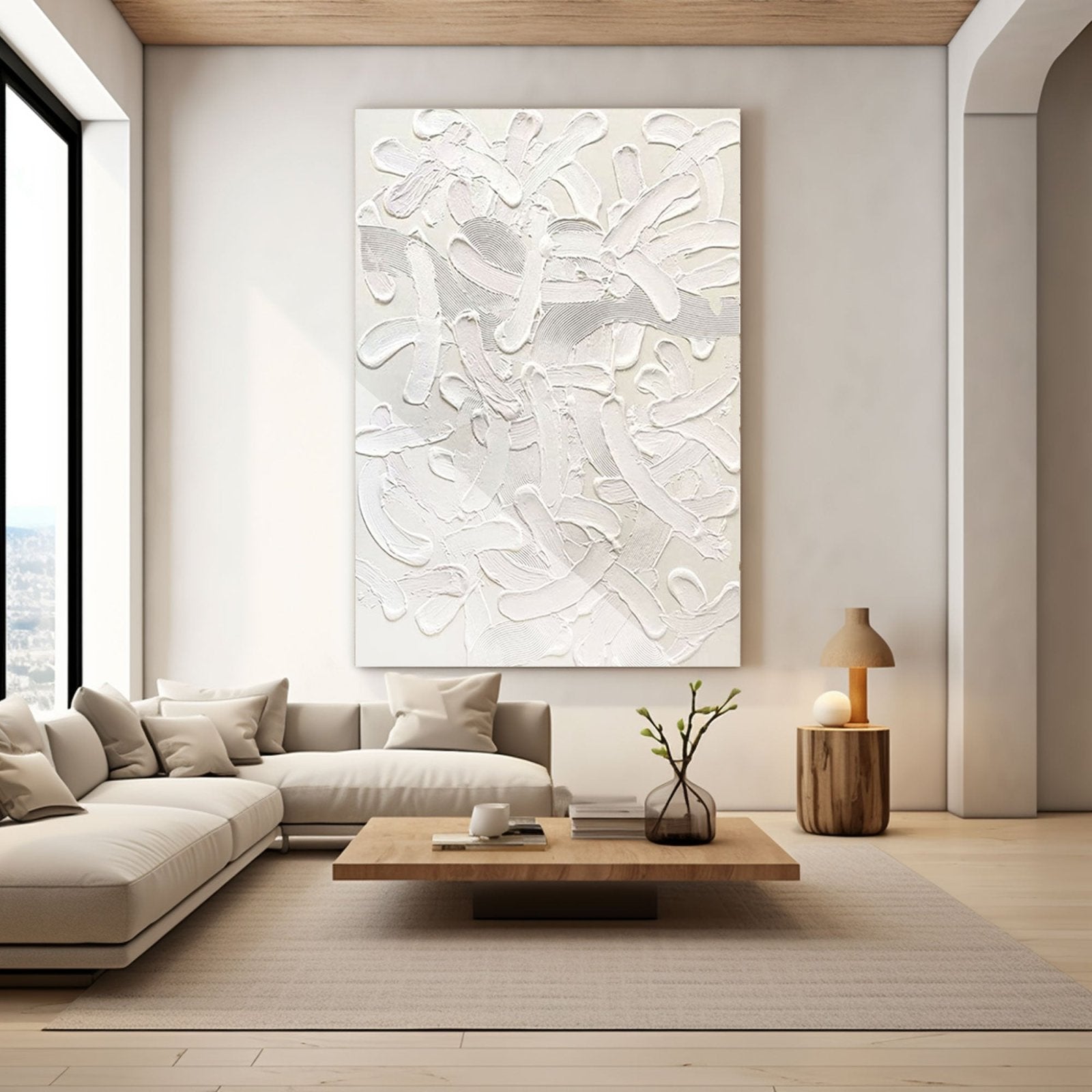 Plaster Painting "Ethereal Dance"