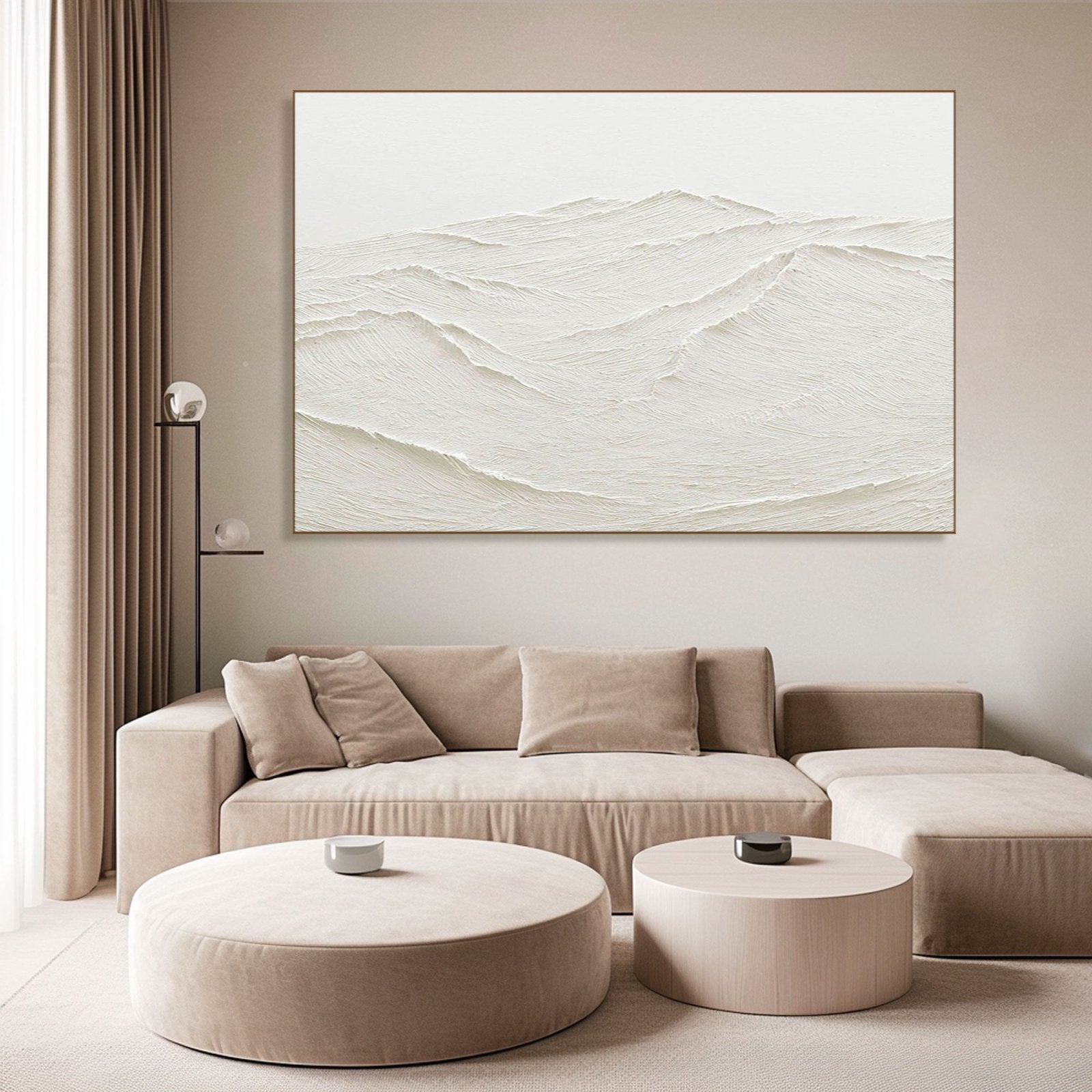 Plaster Painting  "Ethereal Ridges"