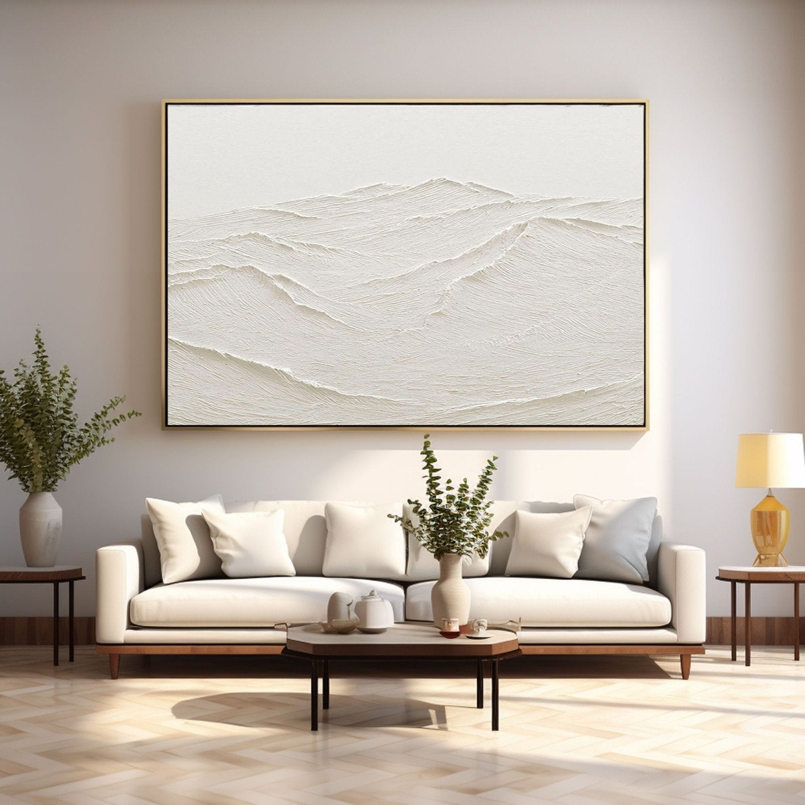 Plaster Painting  "Ethereal Ridges"