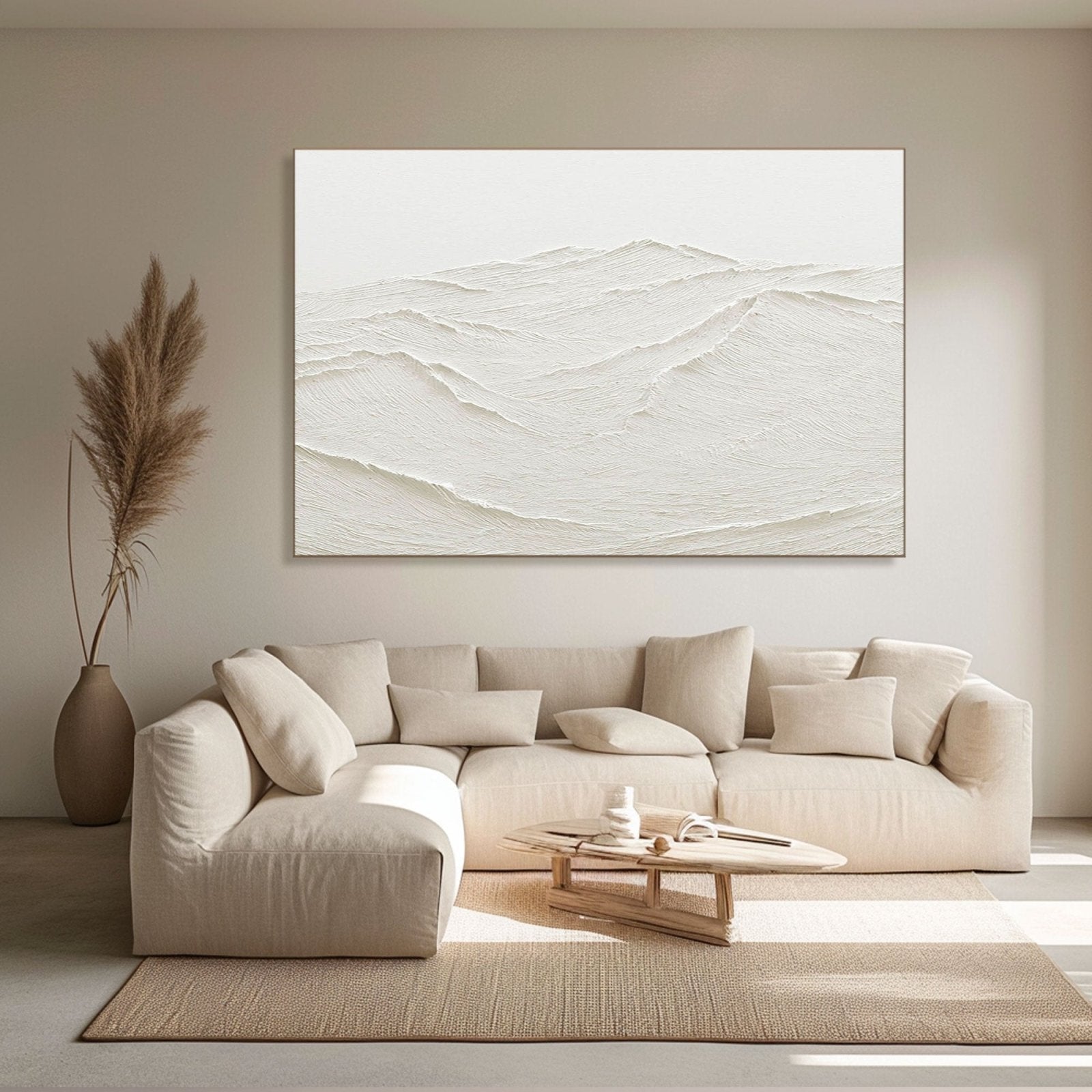 Plaster Painting  "Ethereal Ridges"