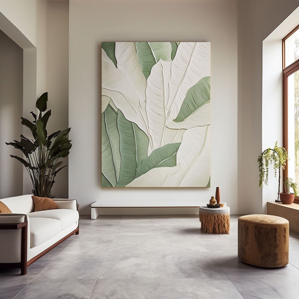 Plaster Painting "Forêt en Éveil"