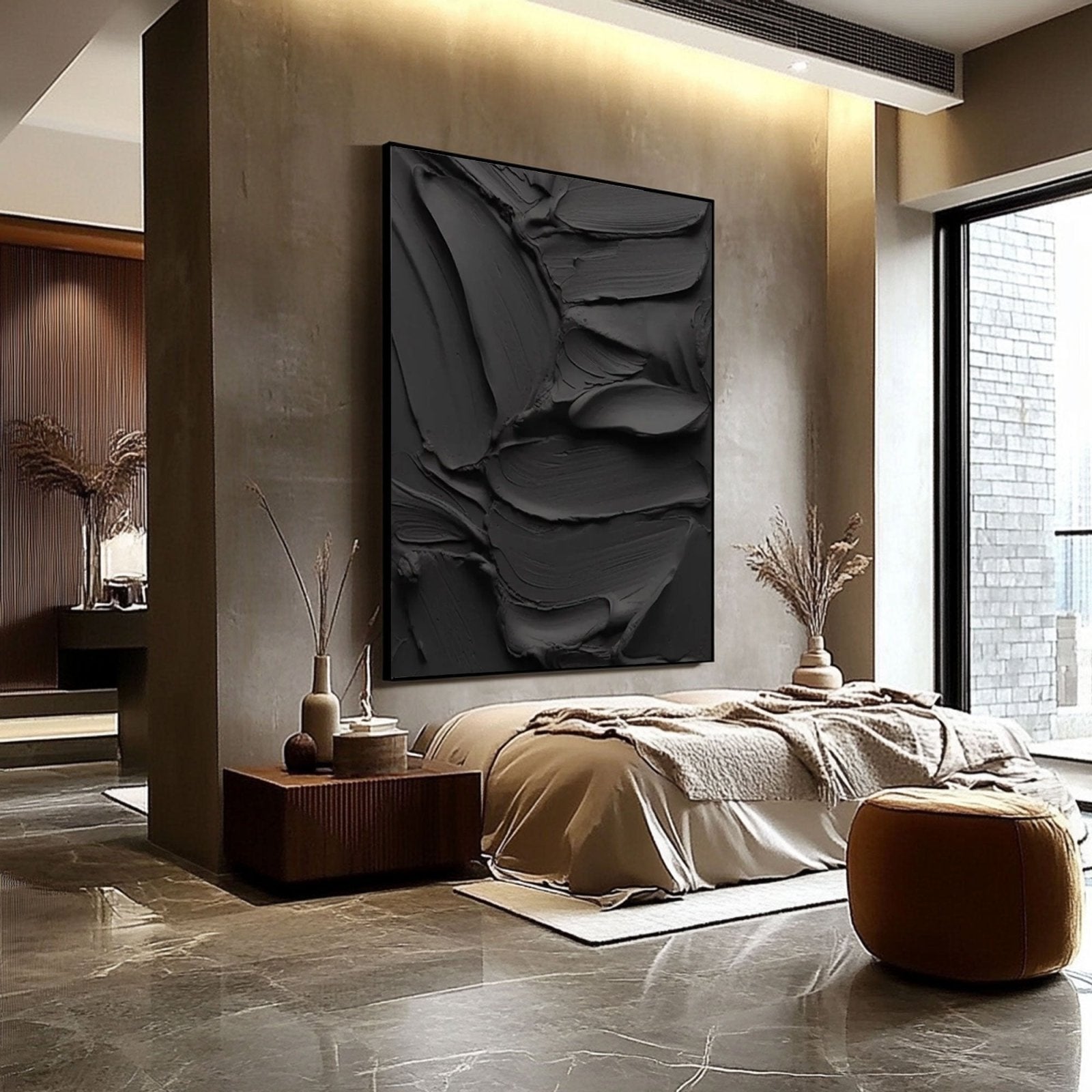 Gipsmaleri "Former i relief"