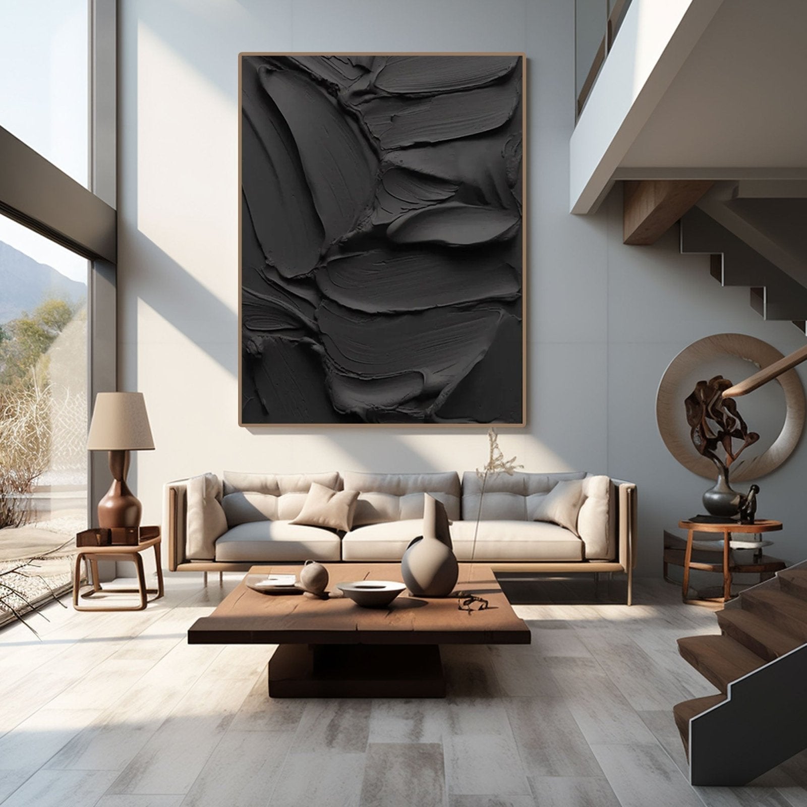 Gipsmaleri "Former i relief"