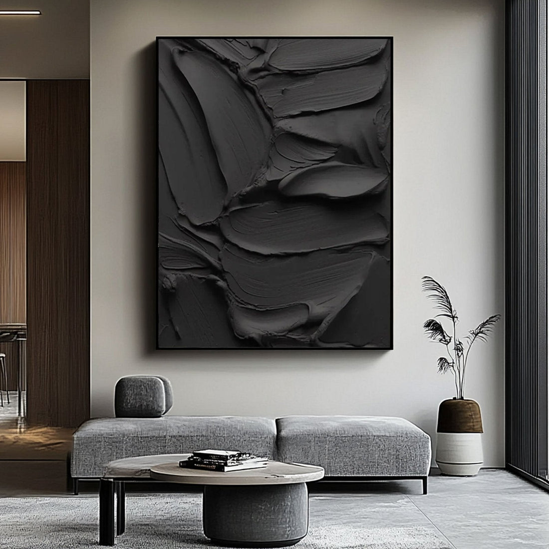 Plaster Painting "Formes en Relief"