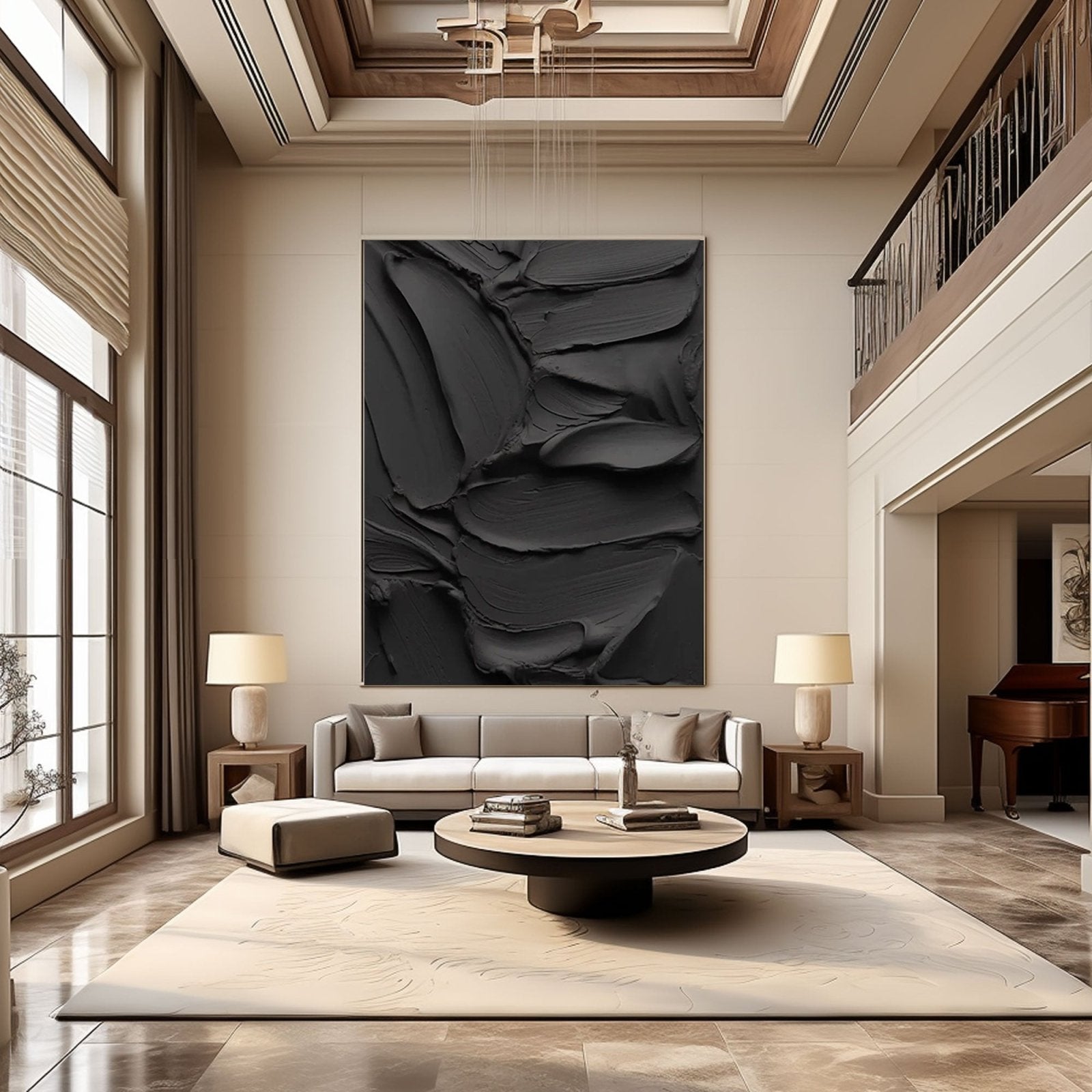 Gipsmaleri "Former i relief"