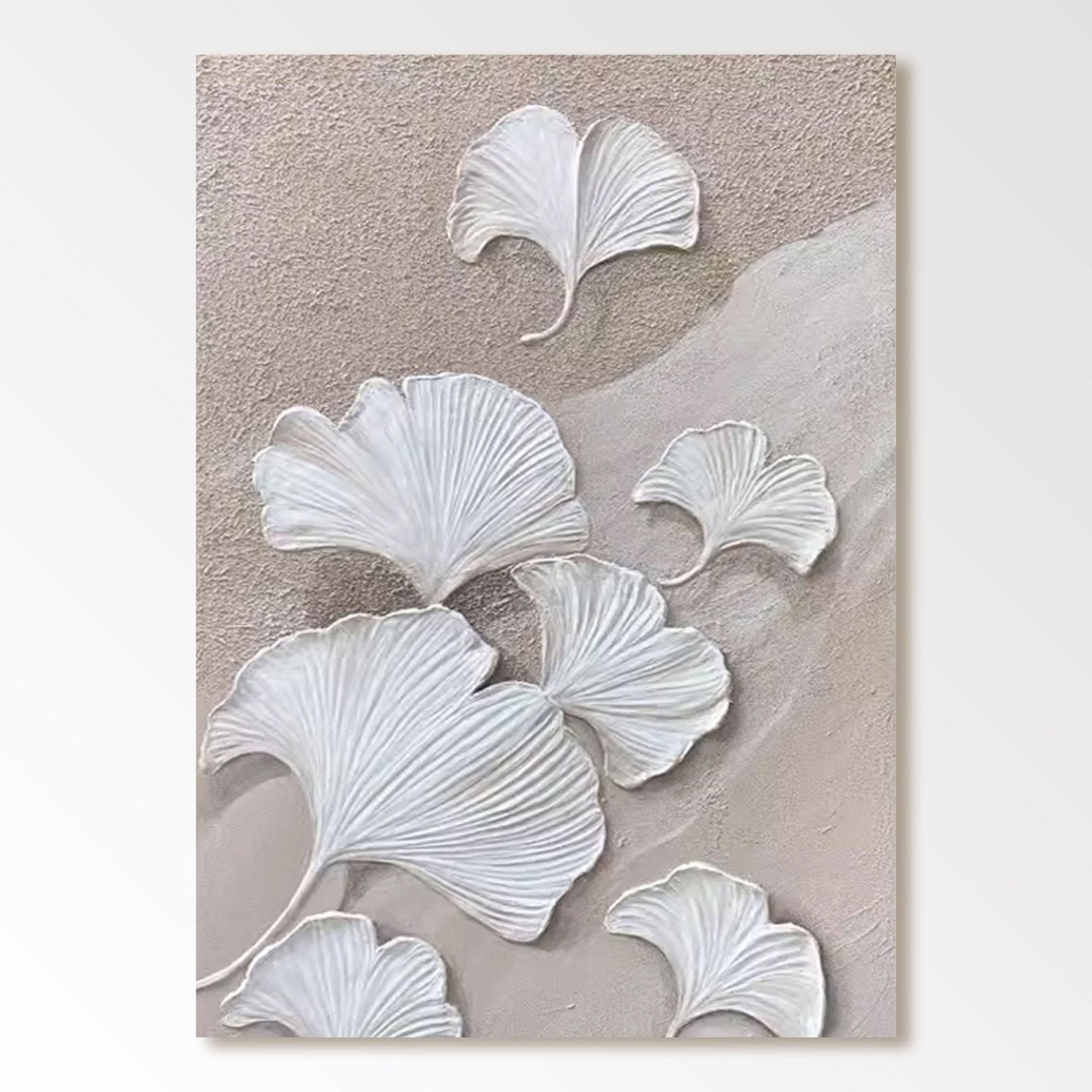 Plaster Painting "Gentle Ginkgo"