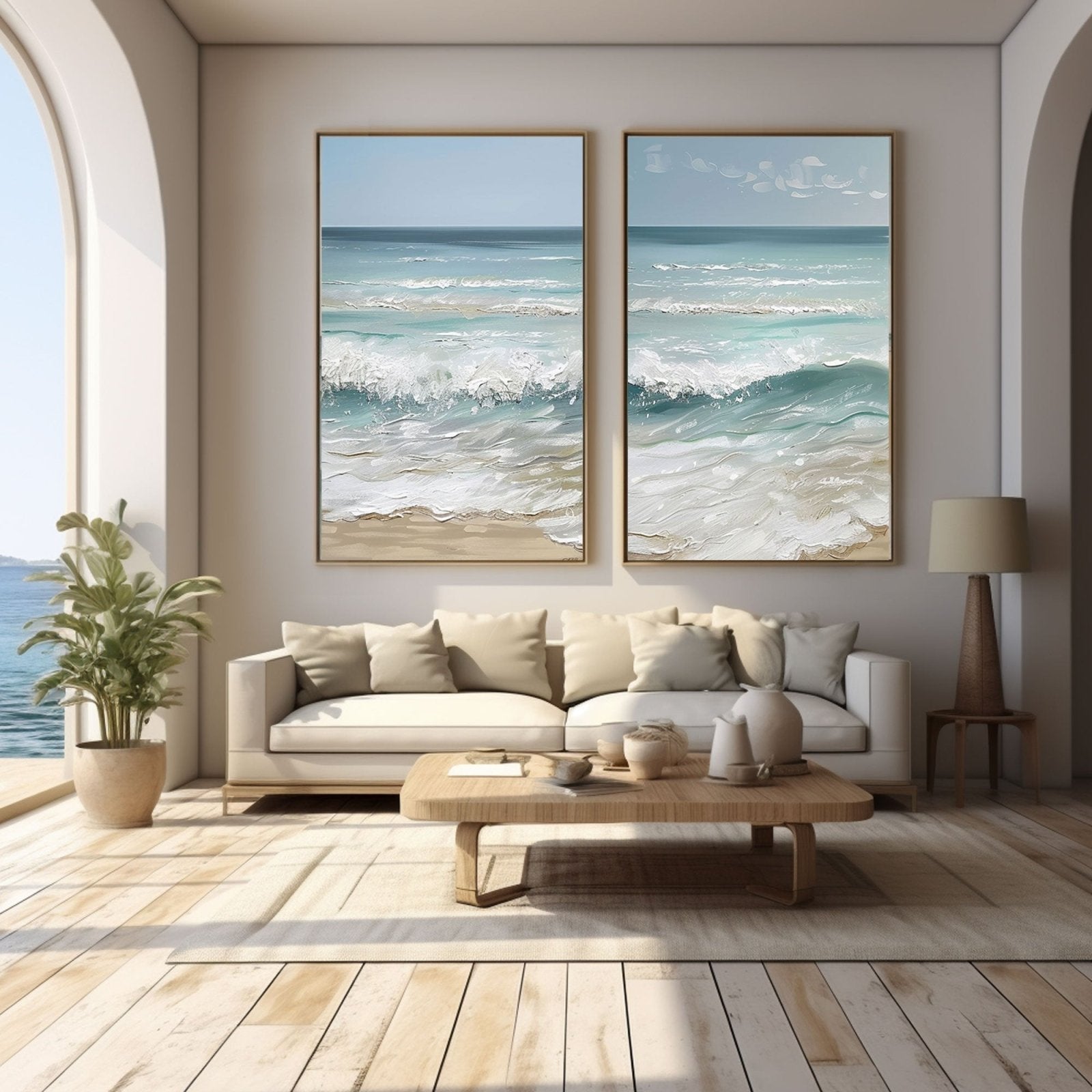 Plaster Painting  "Lovers' Tide"