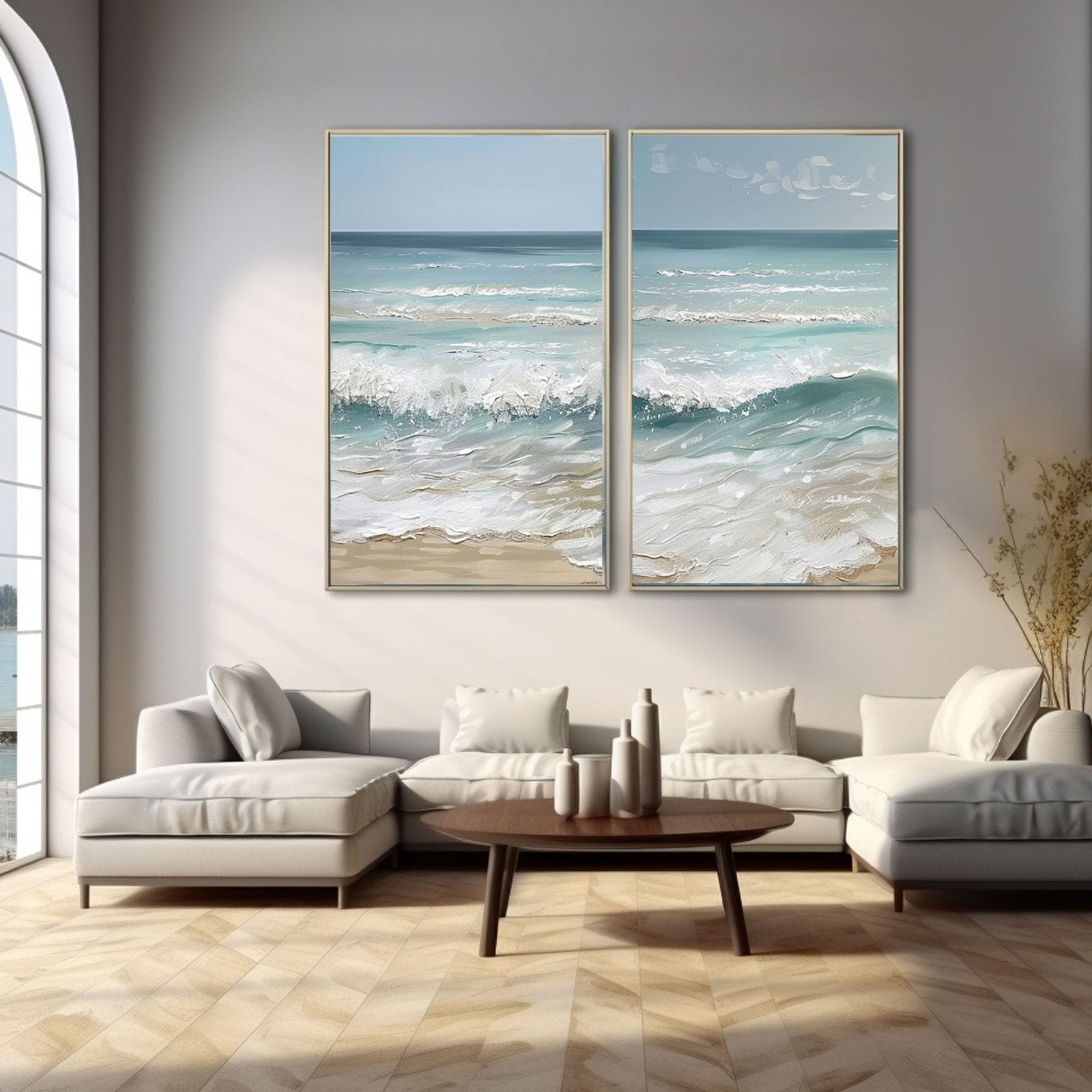 Plaster Painting  "Lovers' Tide"