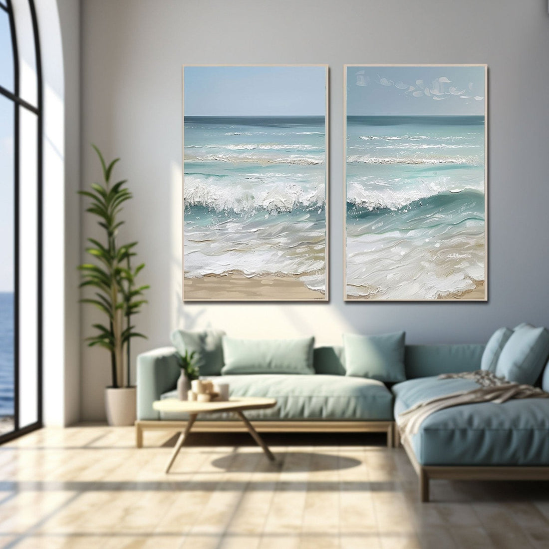 Plaster Painting  "Lovers' Tide"