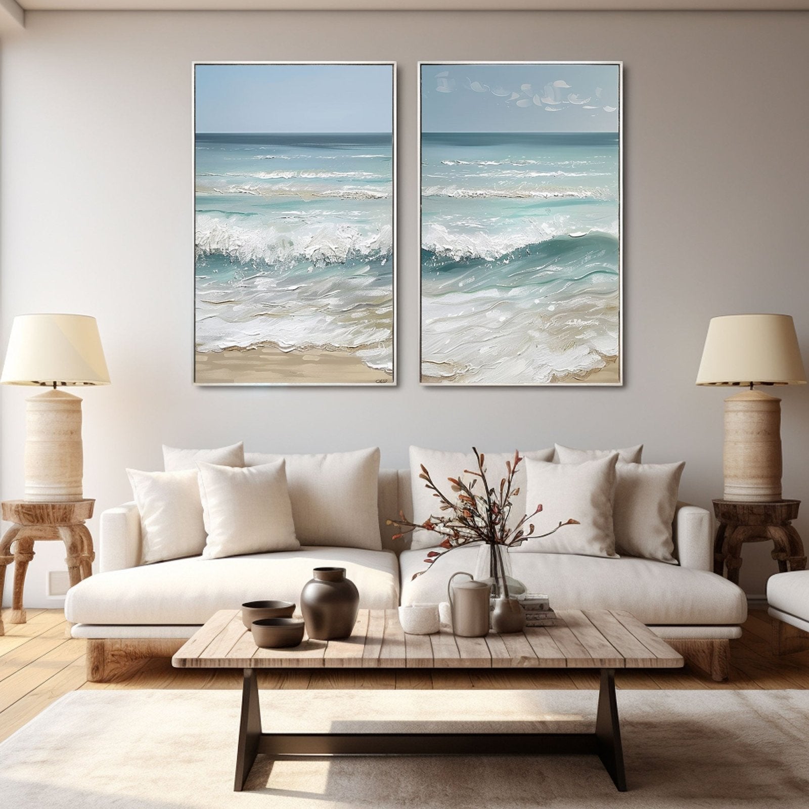Plaster Painting  "Lovers' Tide"