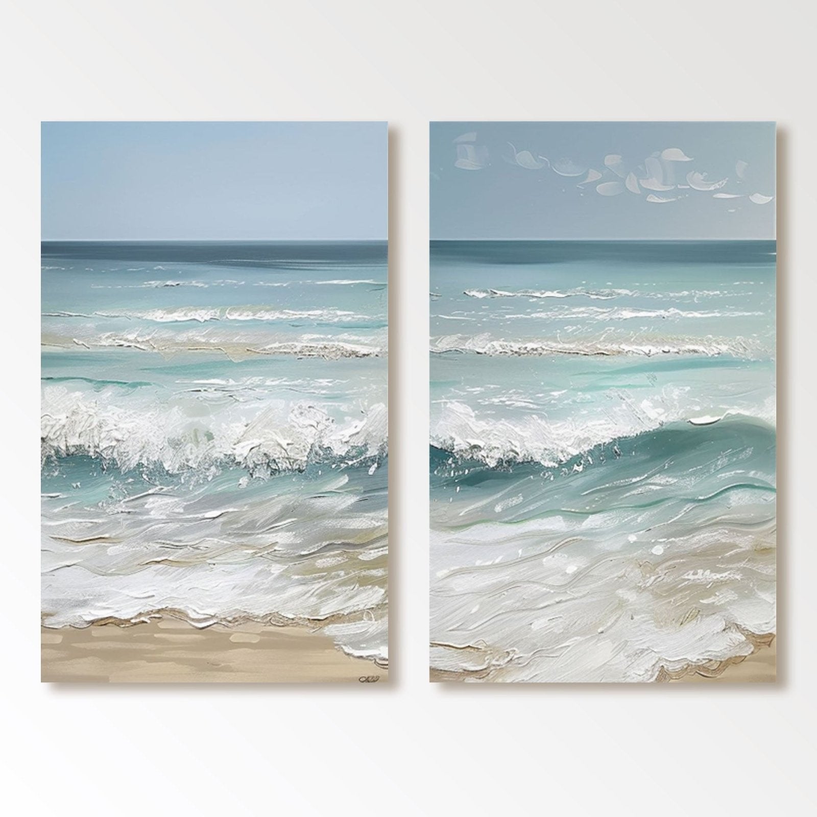 Plaster Painting  "Lovers' Tide"