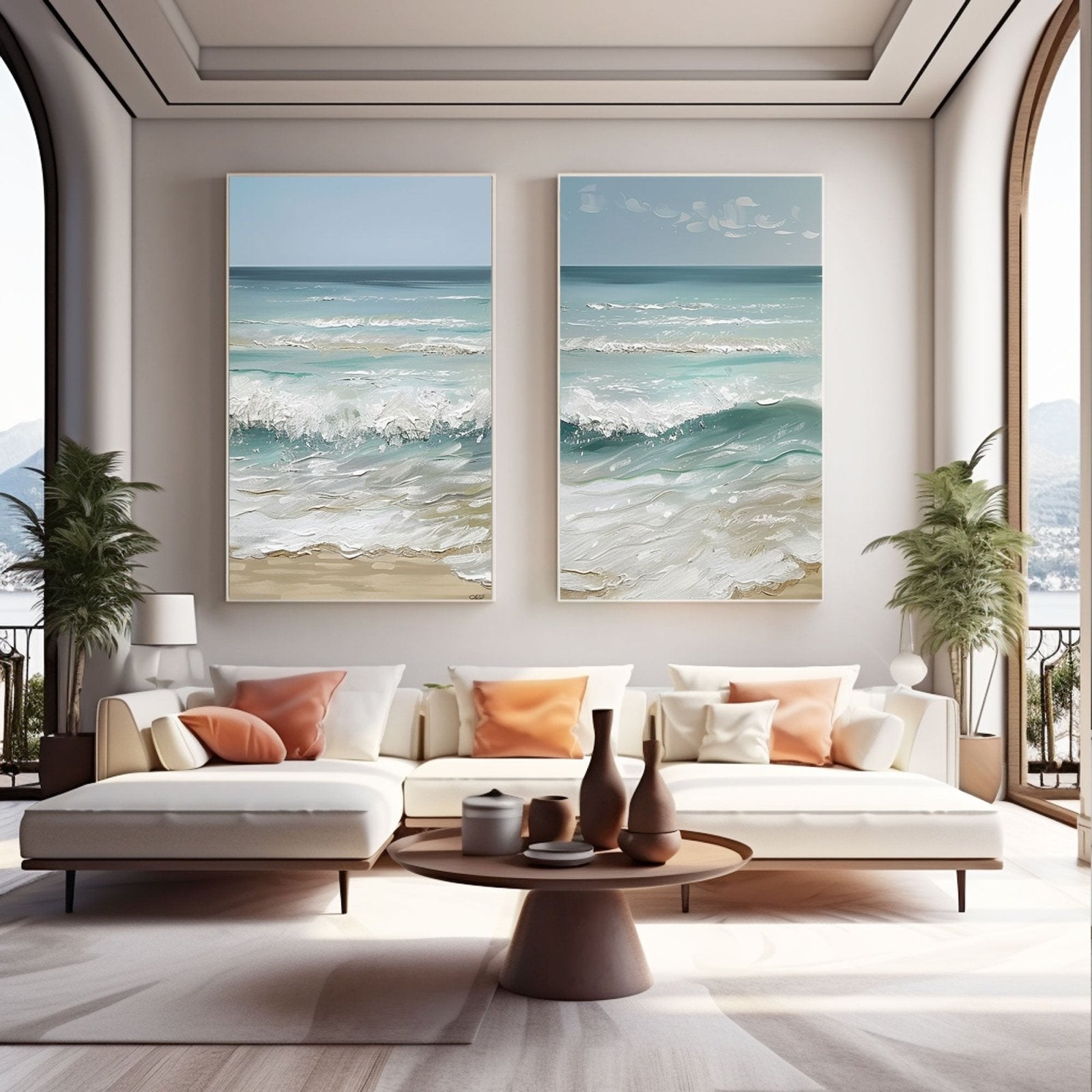 Plaster Painting  "Lovers' Tide"