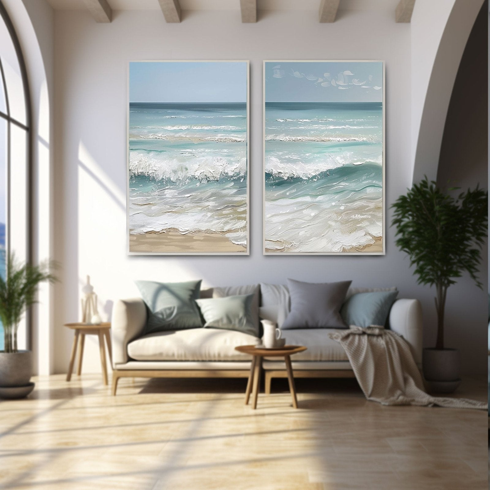 Plaster Painting  "Lovers' Tide"