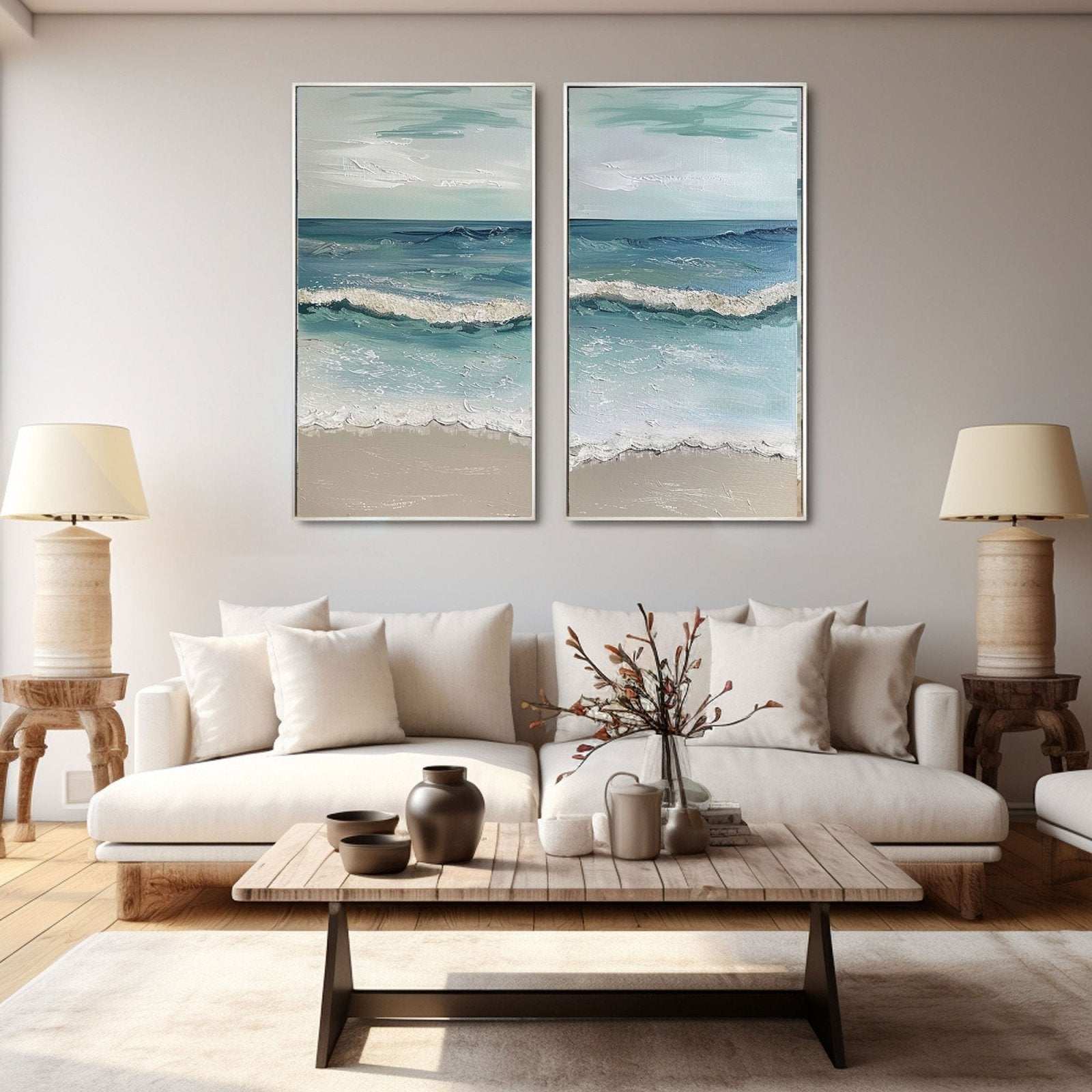 Gipsgemälde „Ocean’s Serenity“