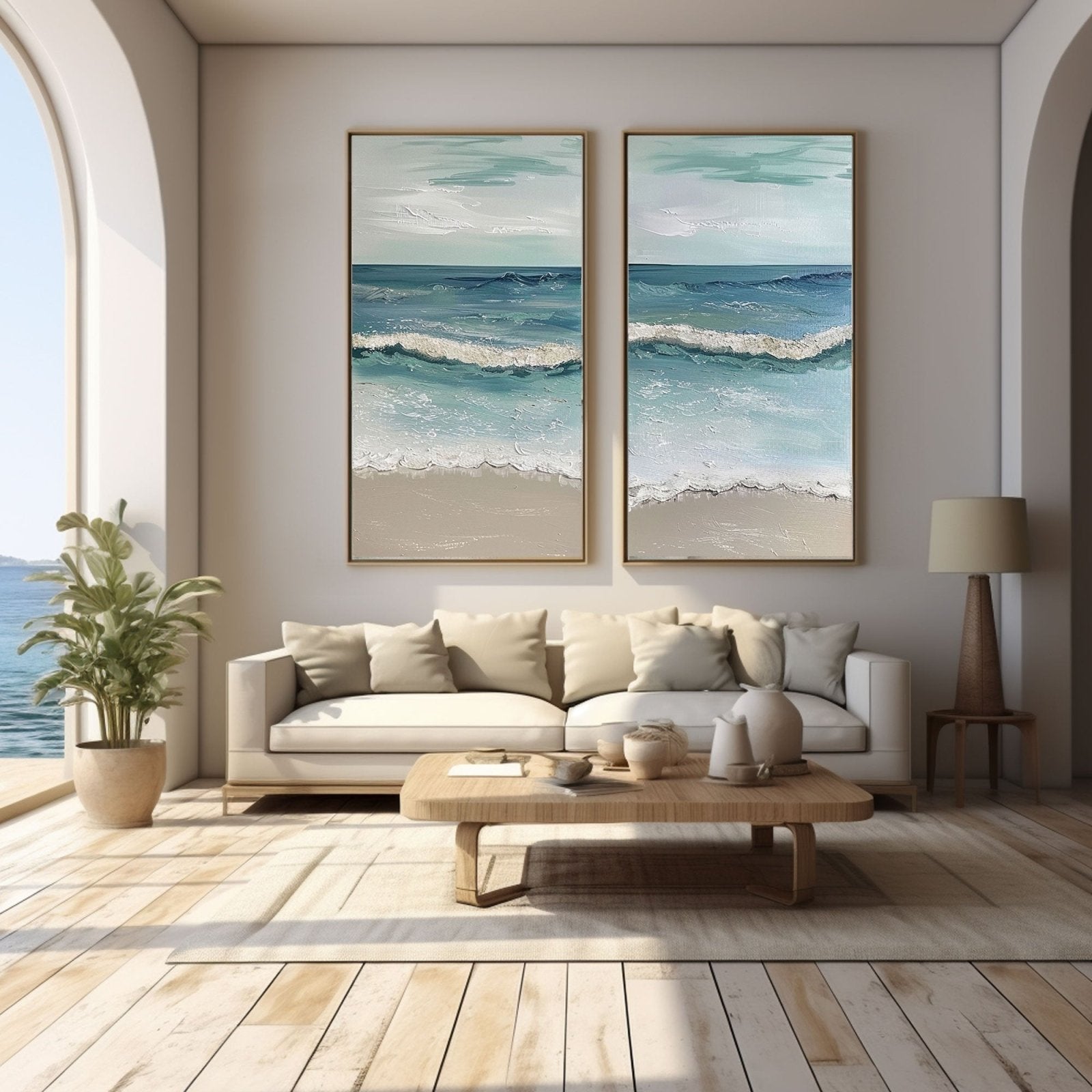 Gipsgemälde „Ocean’s Serenity“