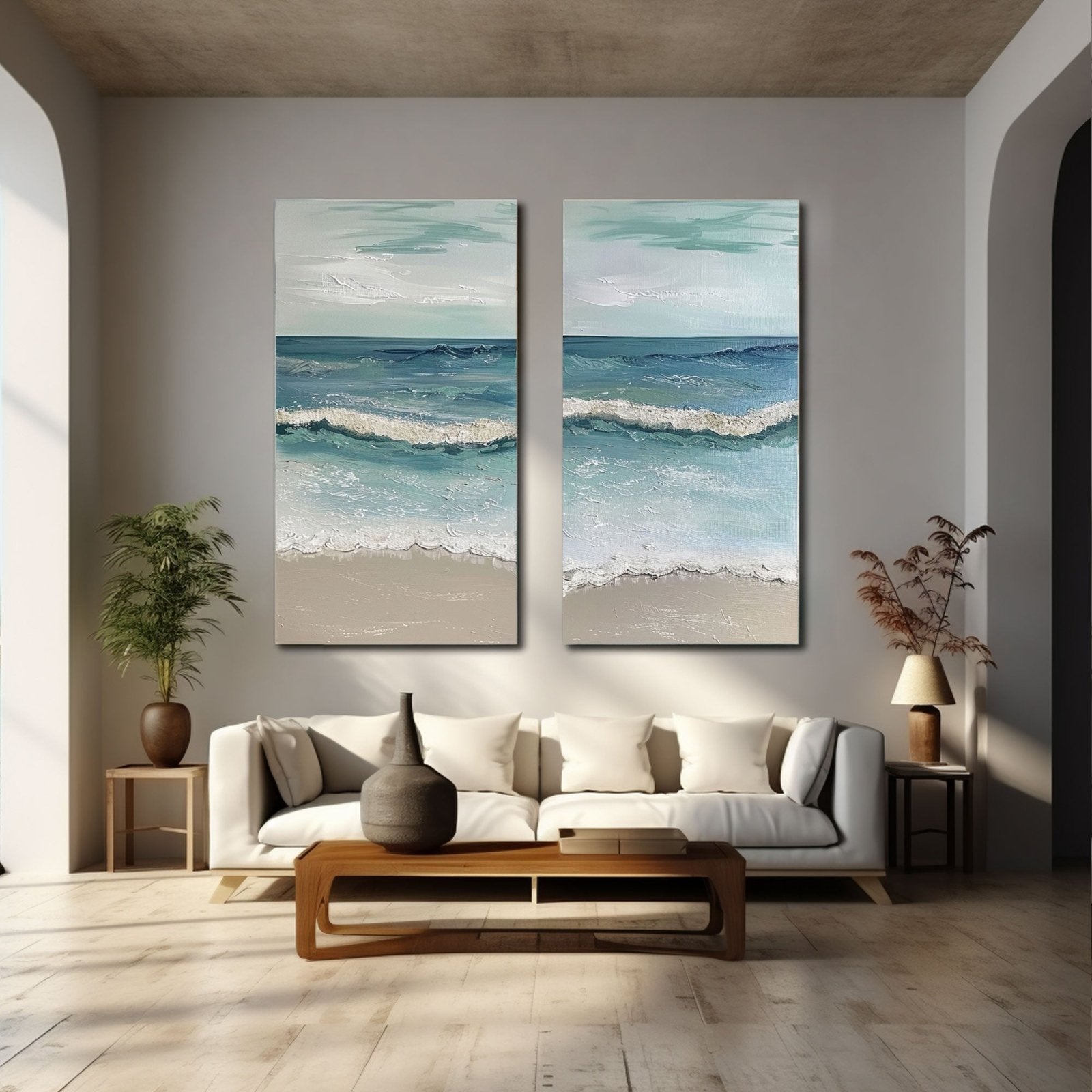 Gipsgemälde „Ocean’s Serenity“