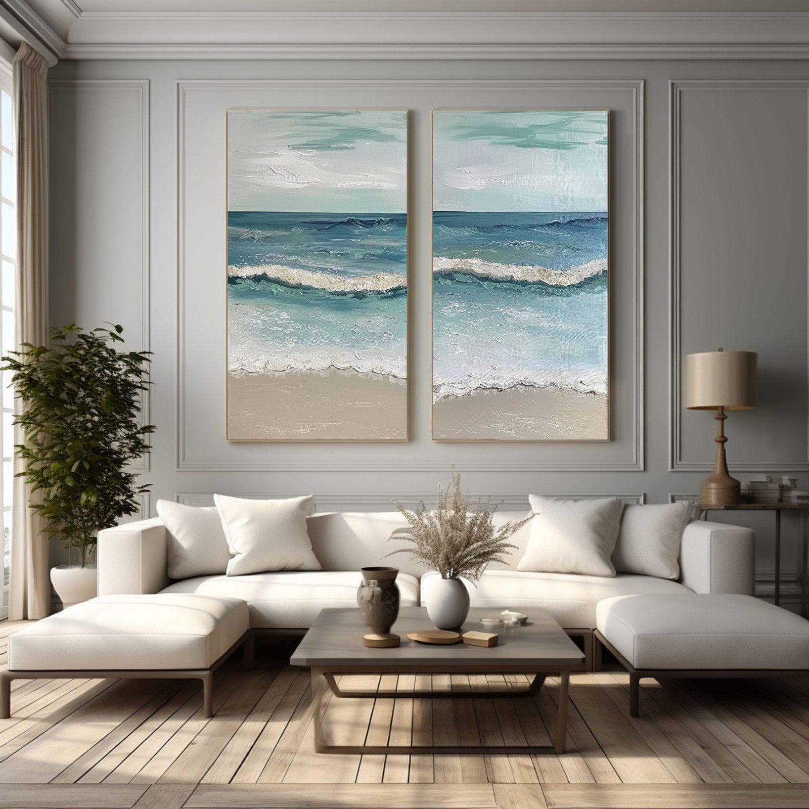 Gipsgemälde „Ocean’s Serenity“