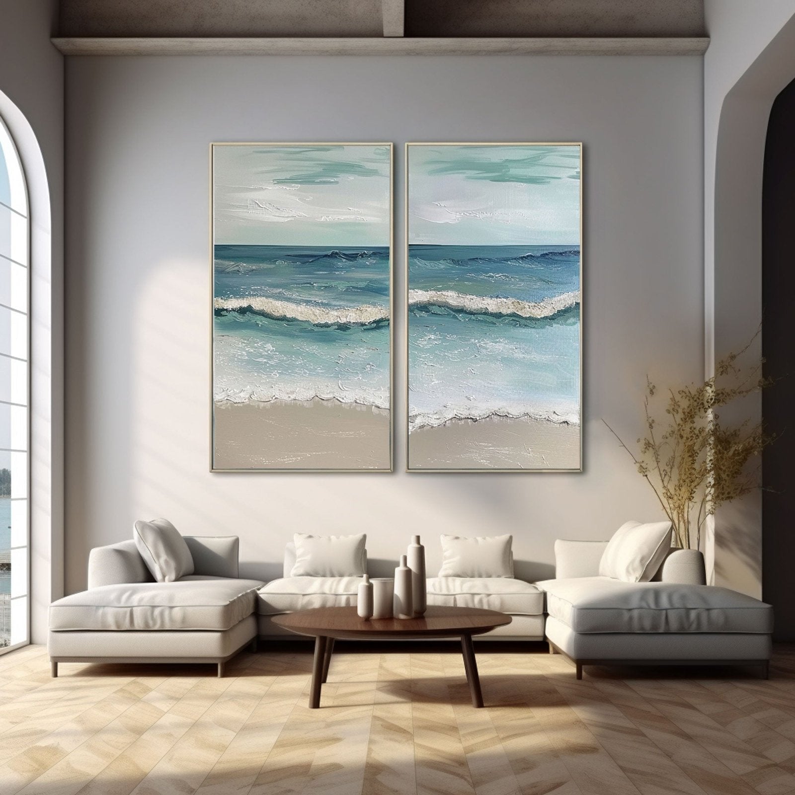 Gipsgemälde „Ocean’s Serenity“