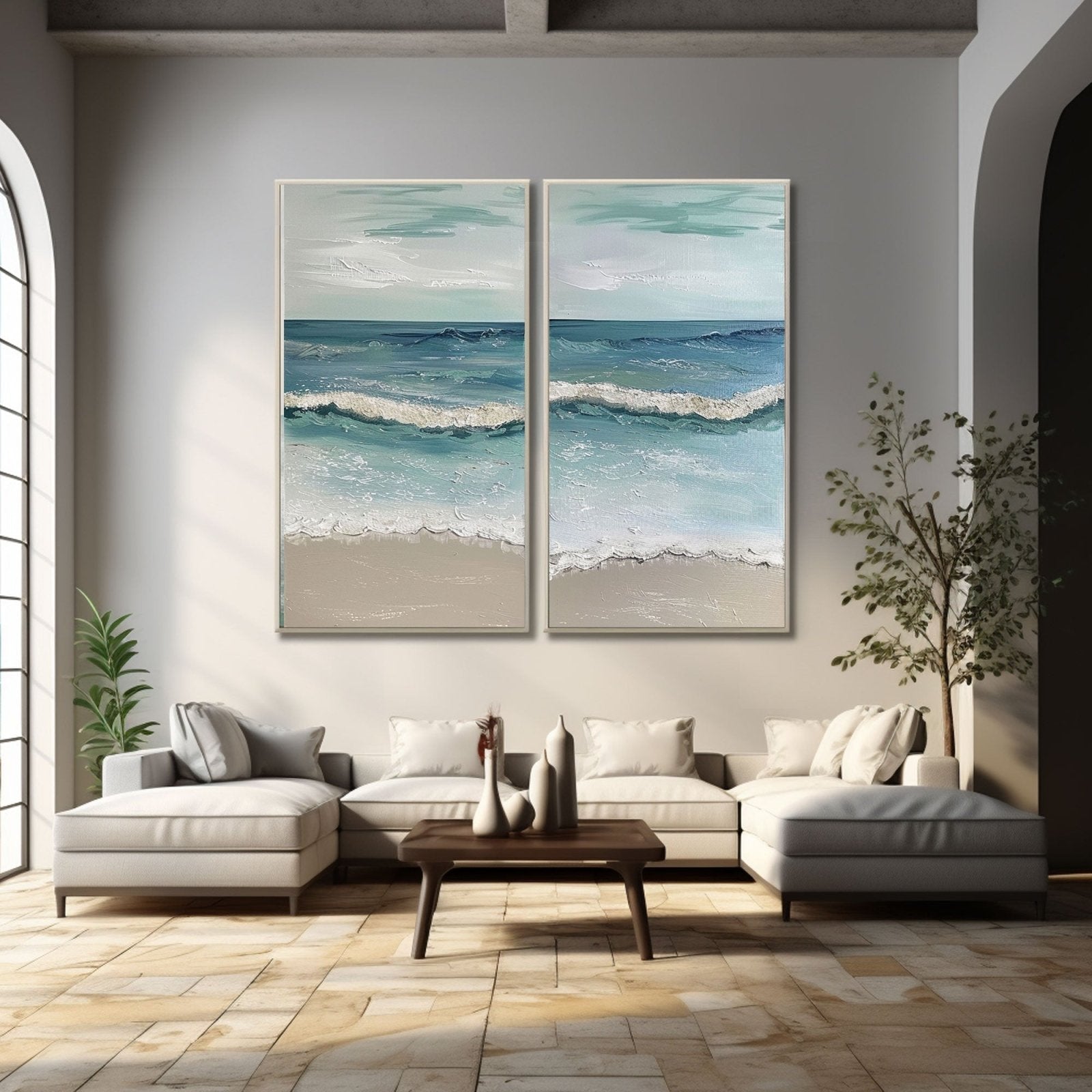 Gipsgemälde „Ocean’s Serenity“