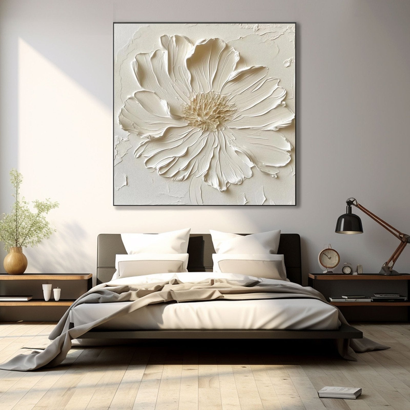 Plaster Painting "Pétalo Eterno”