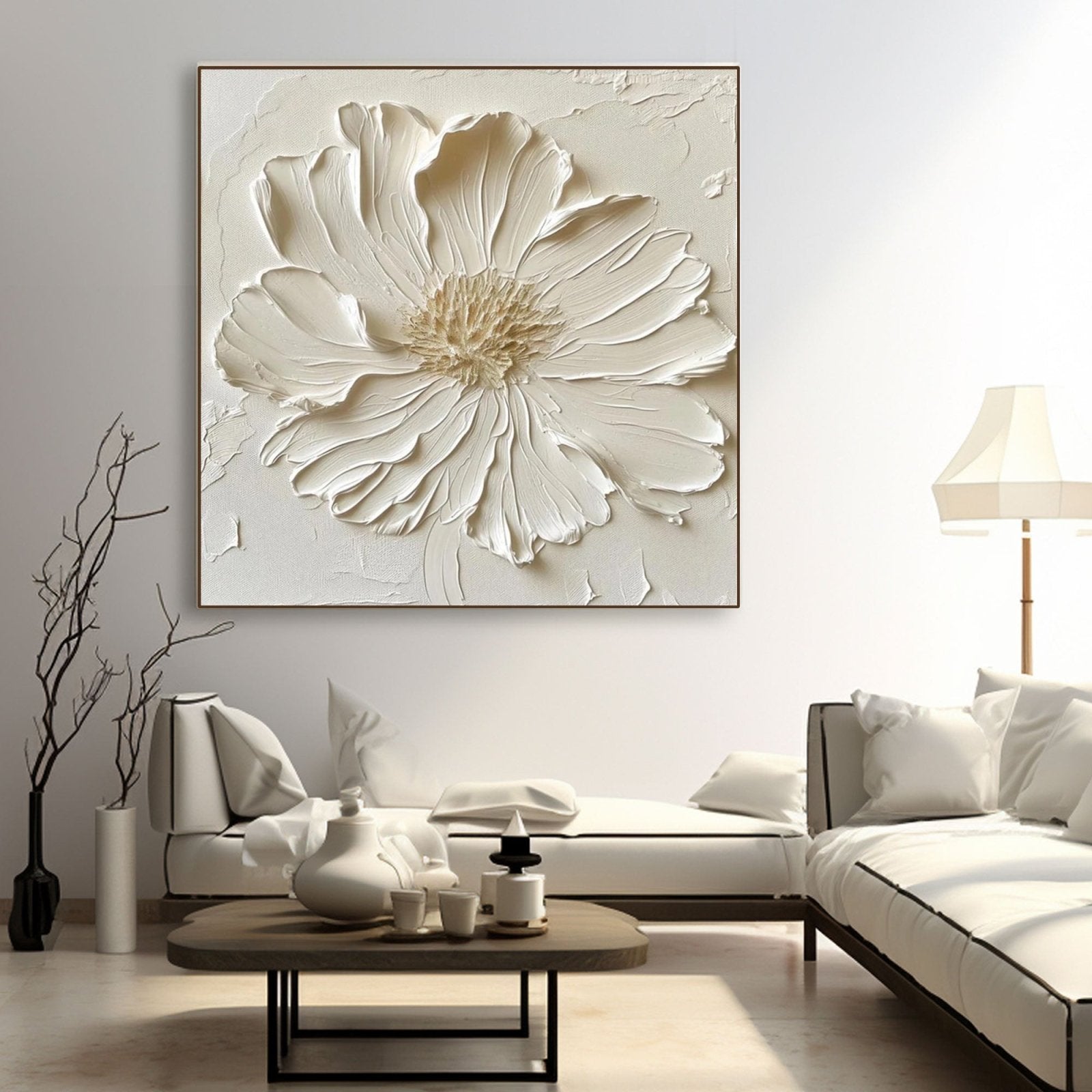 Plaster Painting "Pétalo Eterno”