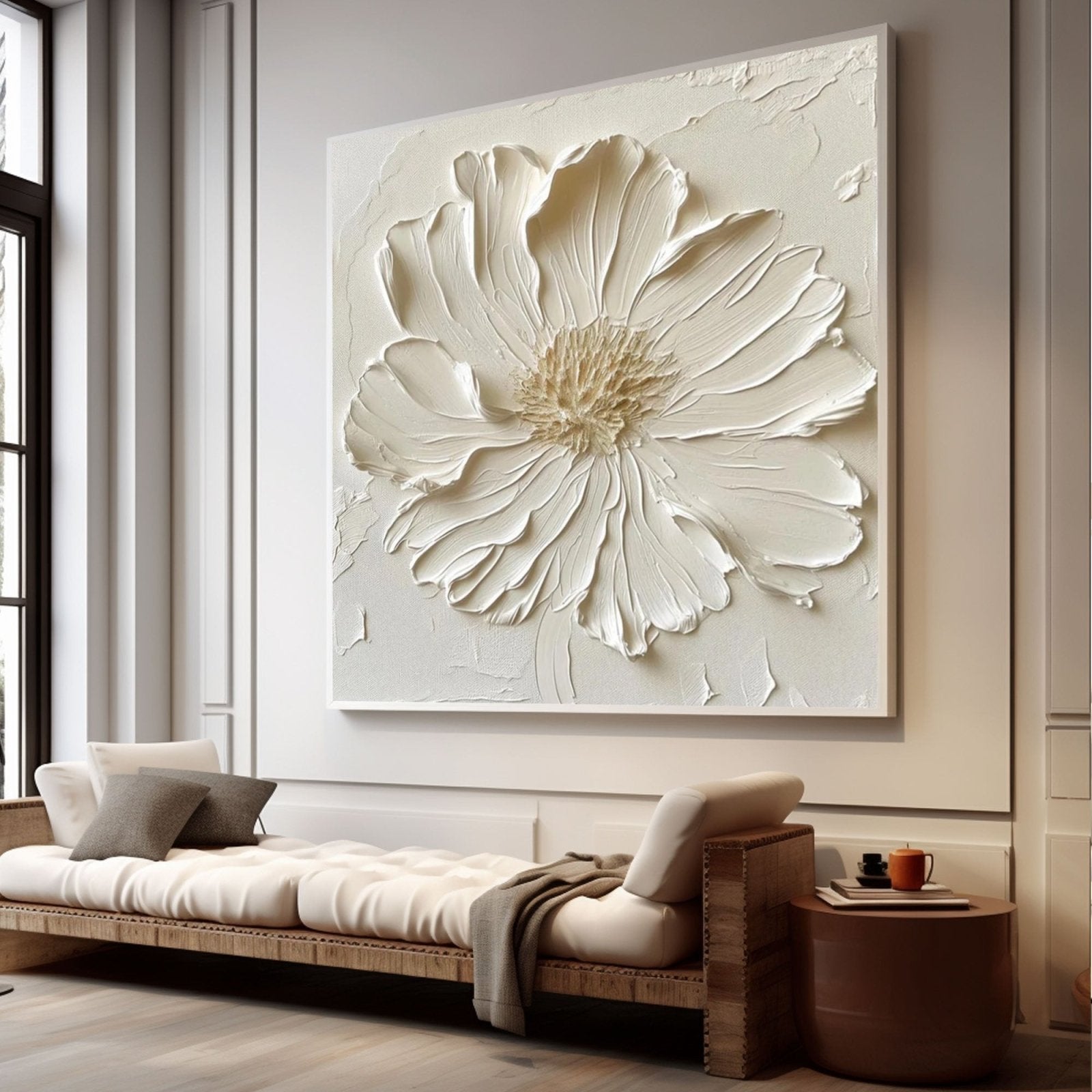 Plaster Painting "Pétalo Eterno”