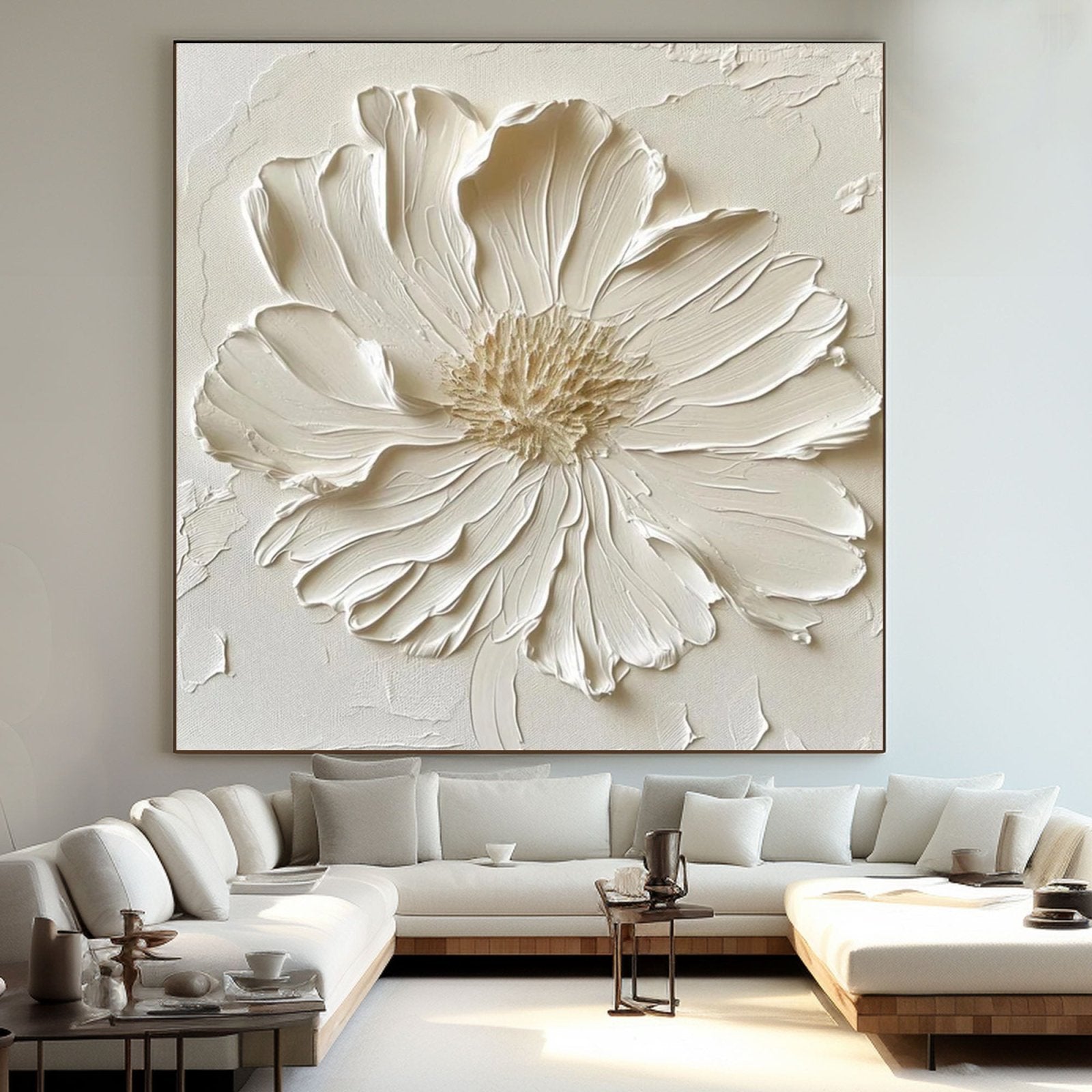 Plaster Painting "Pétalo Eterno”