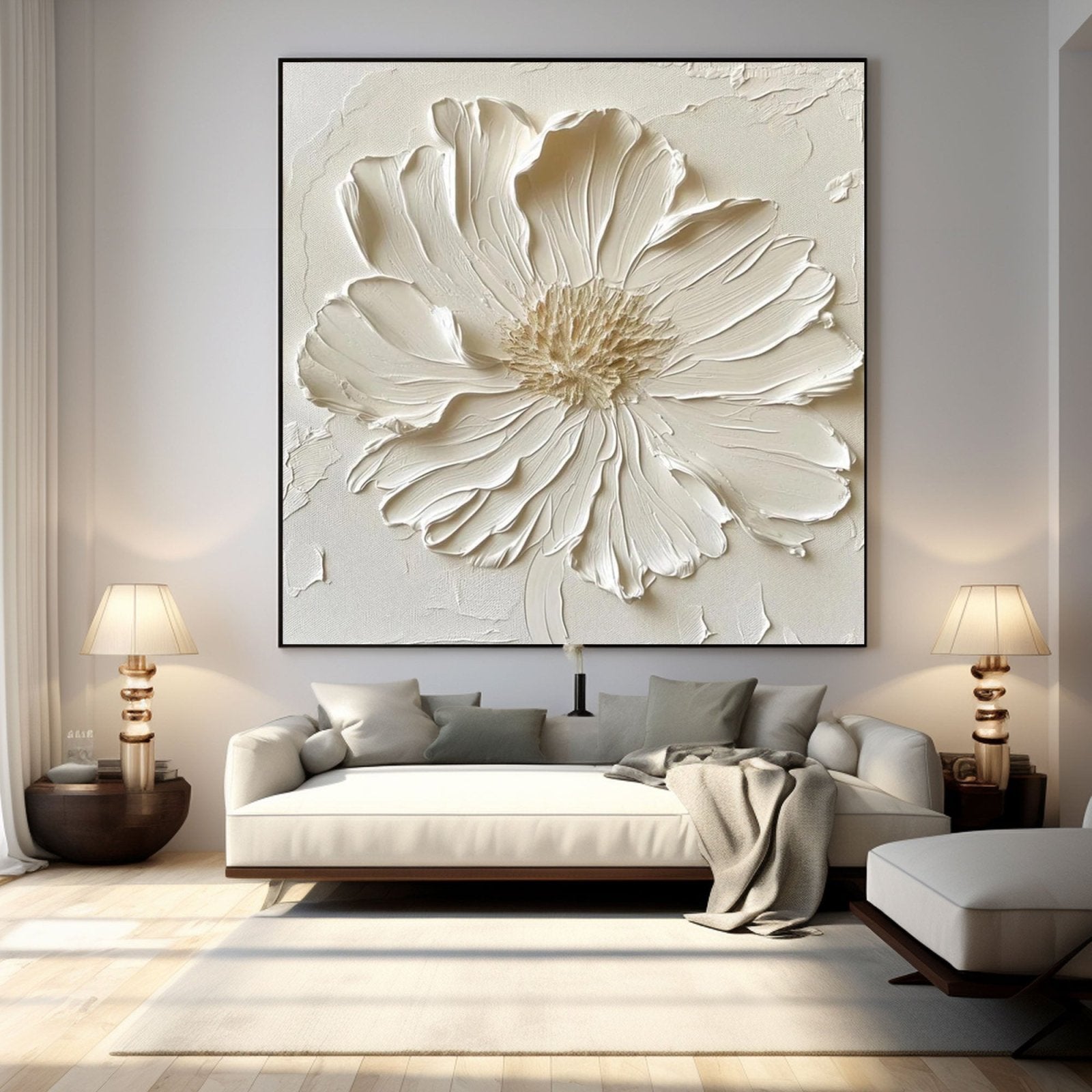 Plaster Painting "Pétalo Eterno”