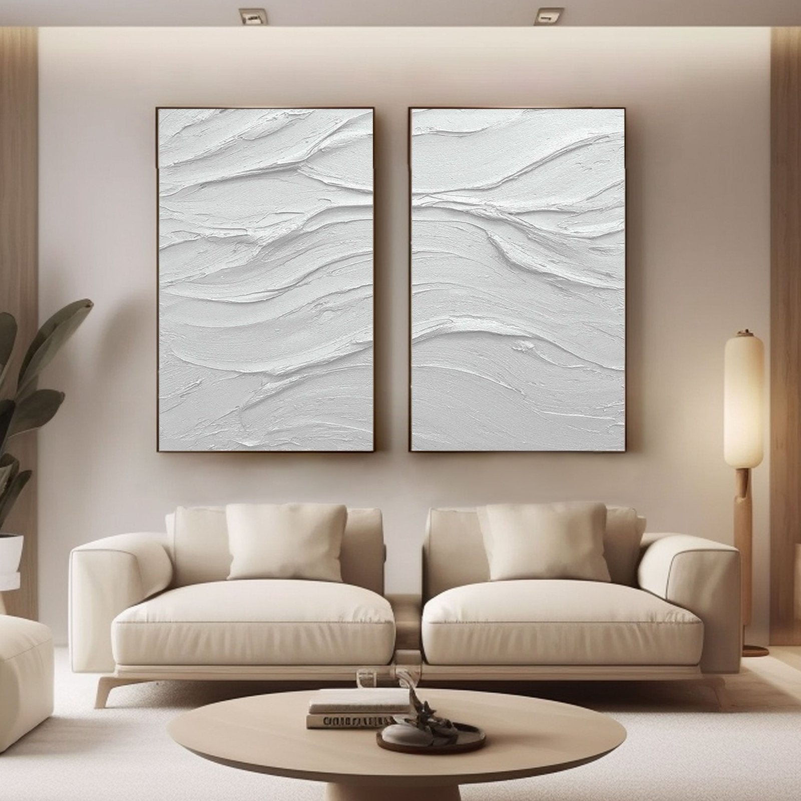 Plaster Painting "Quiet Grace"