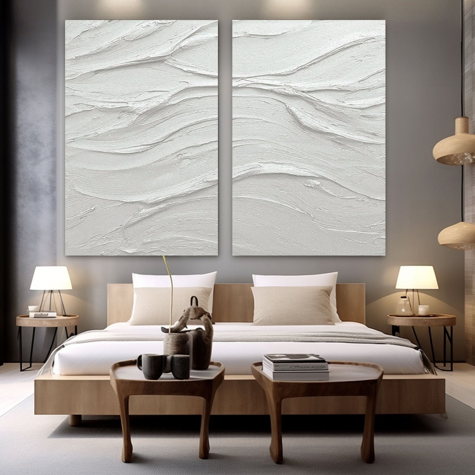Plaster Painting "Quiet Grace"
